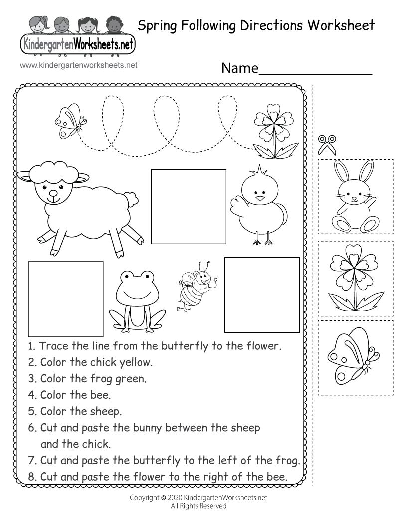 Spring Following Directions Worksheet Free Printable Digital U0026 PDF Spring Following Directions Worksheet Free Printable Digital U0026 PDF