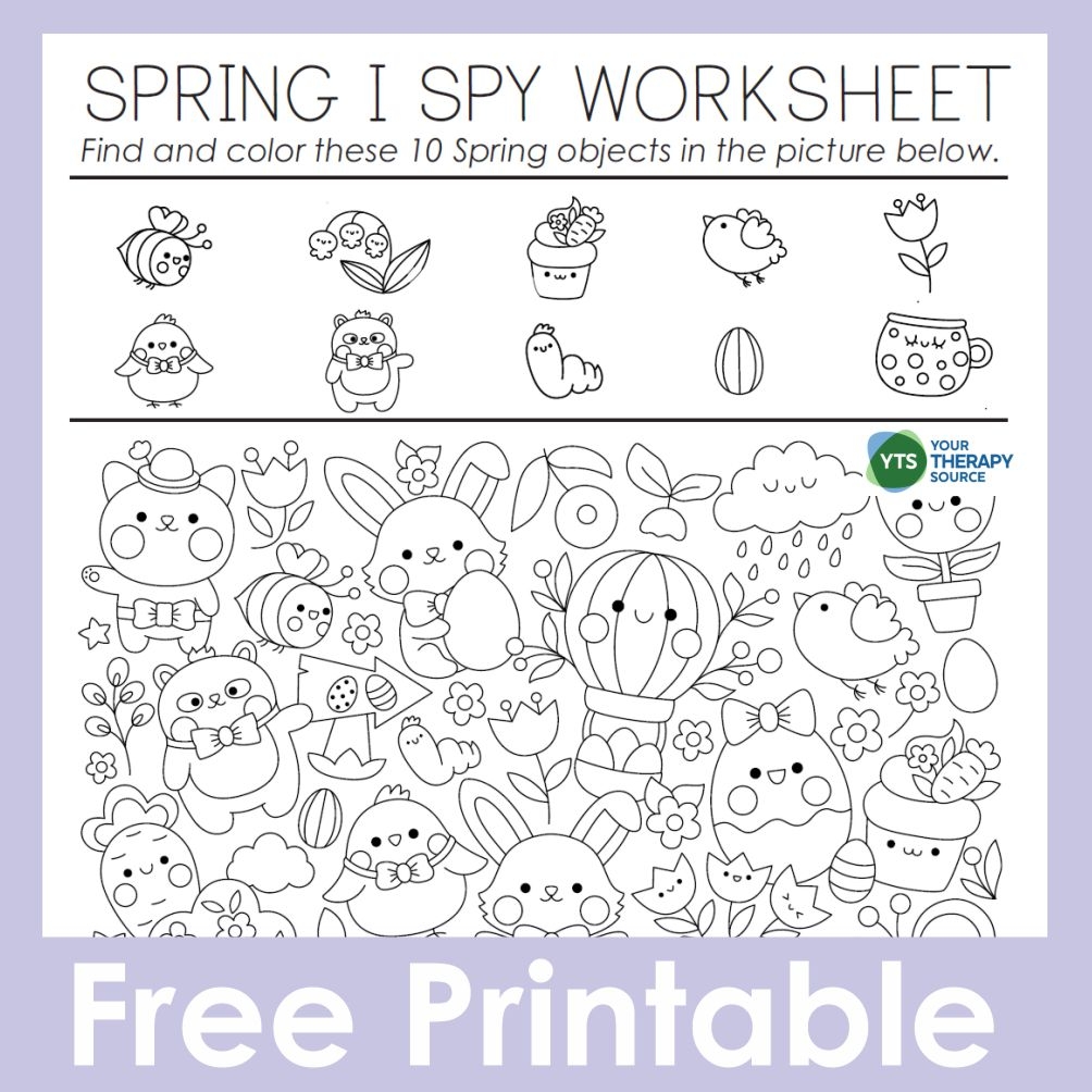 Spring I Spy Worksheet Free Your Therapy Source Spring I Spy Worksheet Free Your Therapy Source
