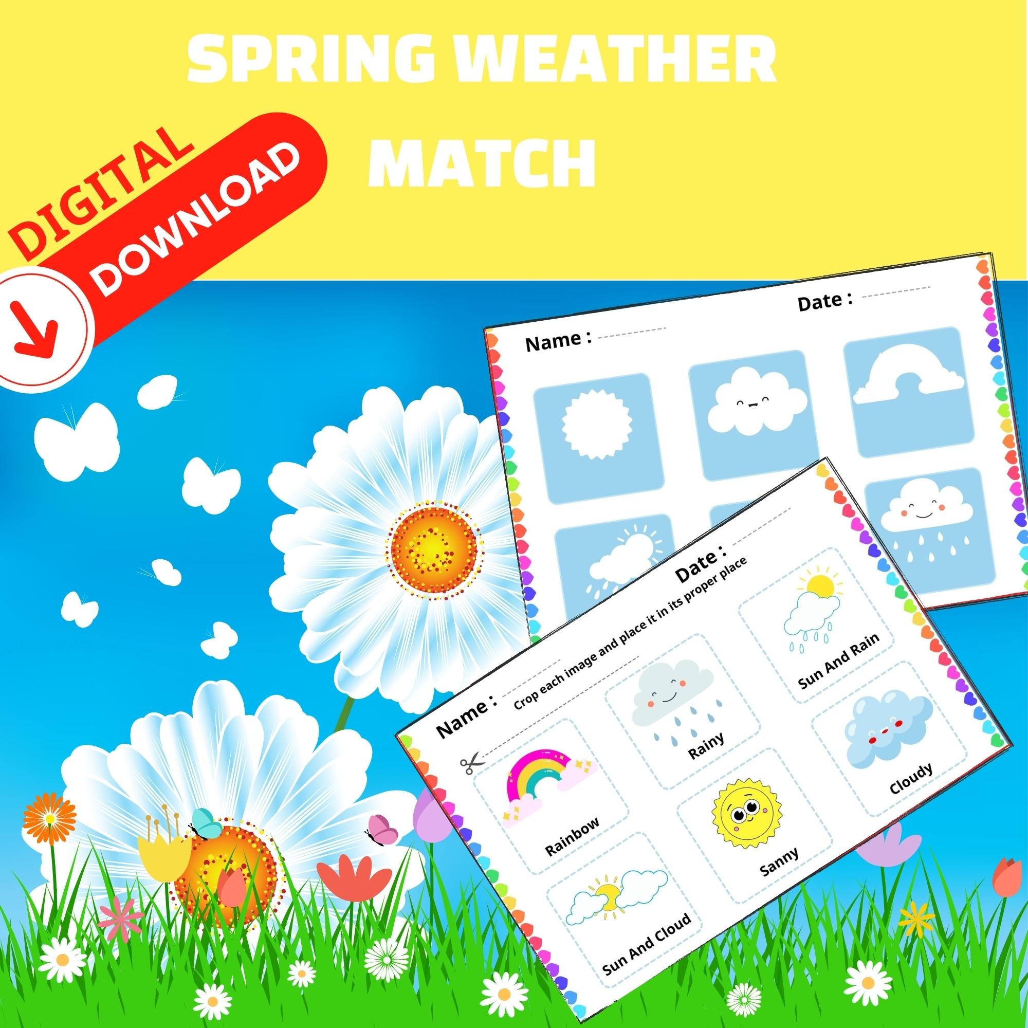 Free Preschool Printable Worksheets Spring