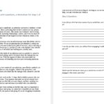 Step 1 Worksheet With Questions Free PDF Download U0026 Print 12 Steppers