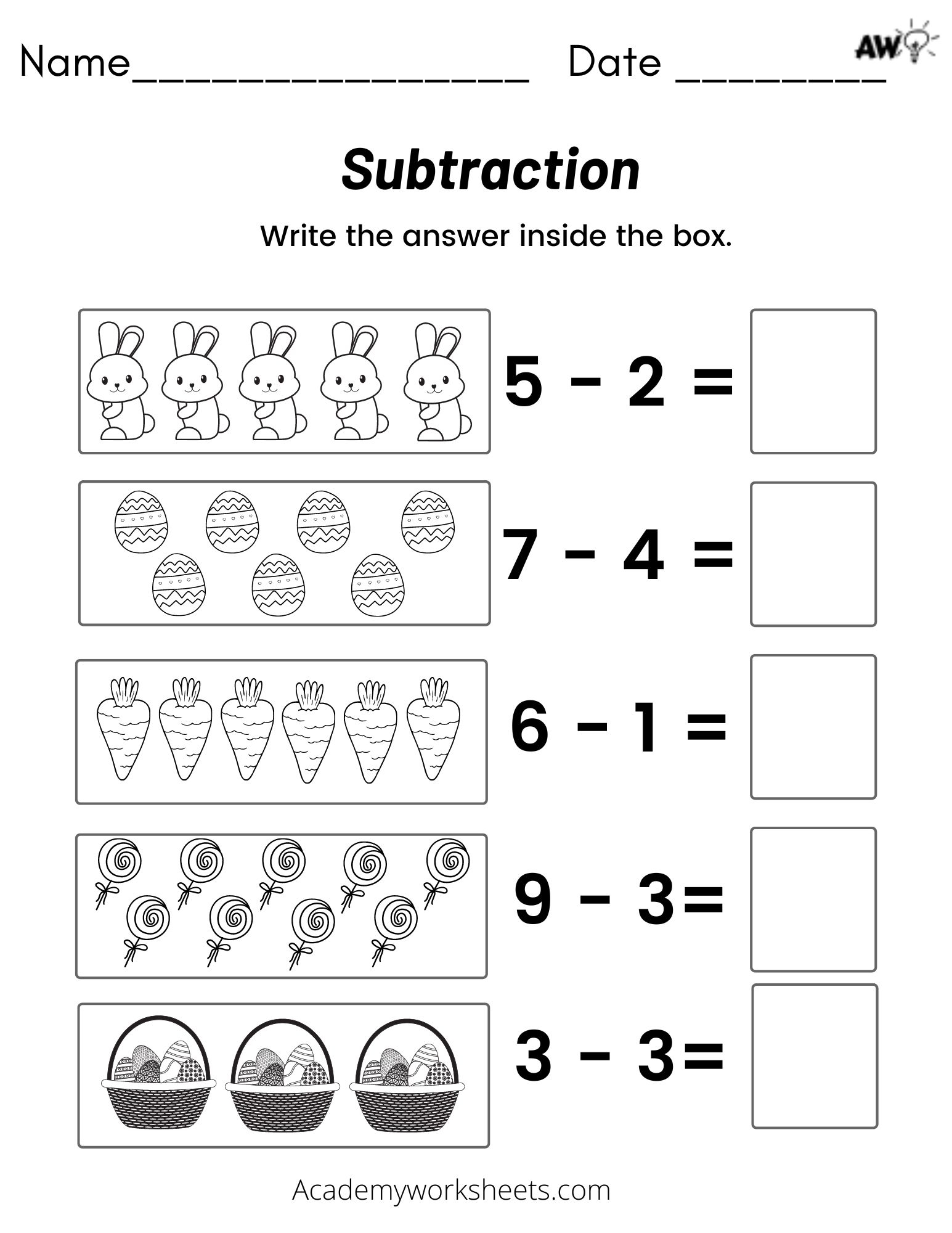 Subtraction Problems Worksheet Using Pictures Academy Worksheets Subtraction Problems Worksheet Using Pictures Academy Worksheets