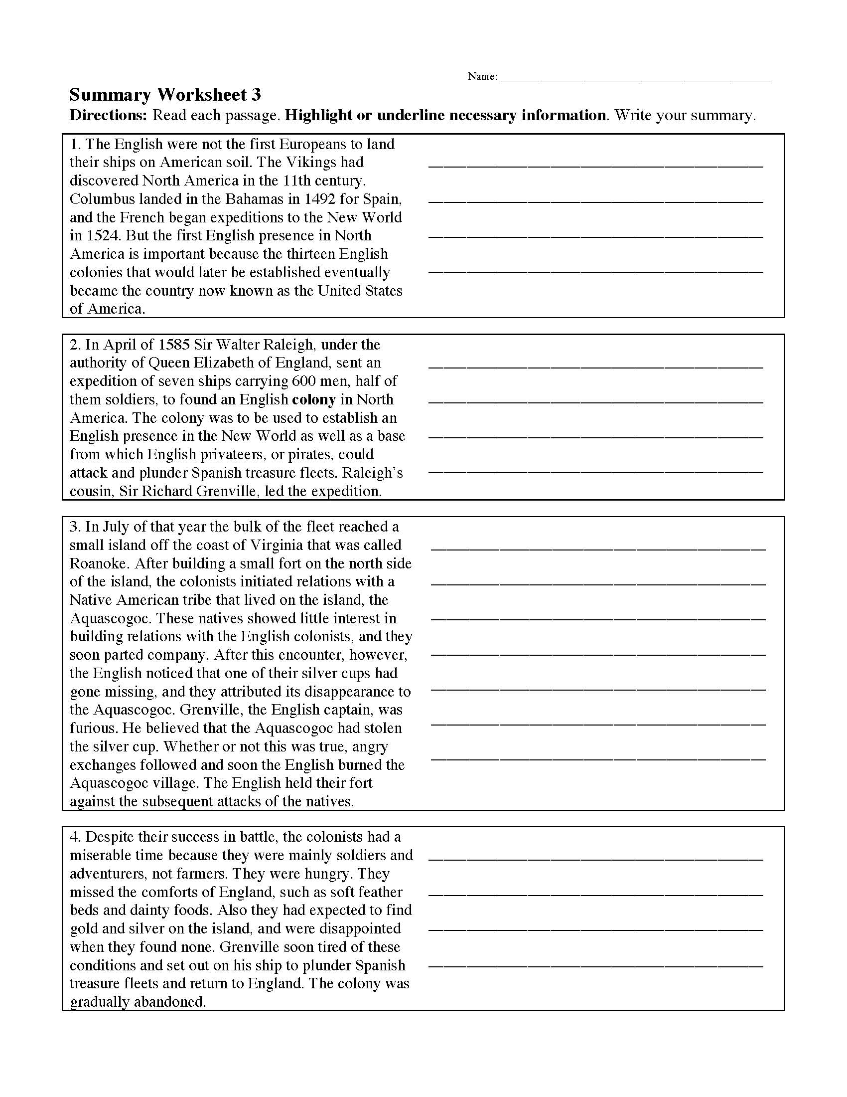 Summarizing Worksheets U0026 Activities Reading Comprehension Summarizing Worksheets U0026 Activities Reading Comprehension