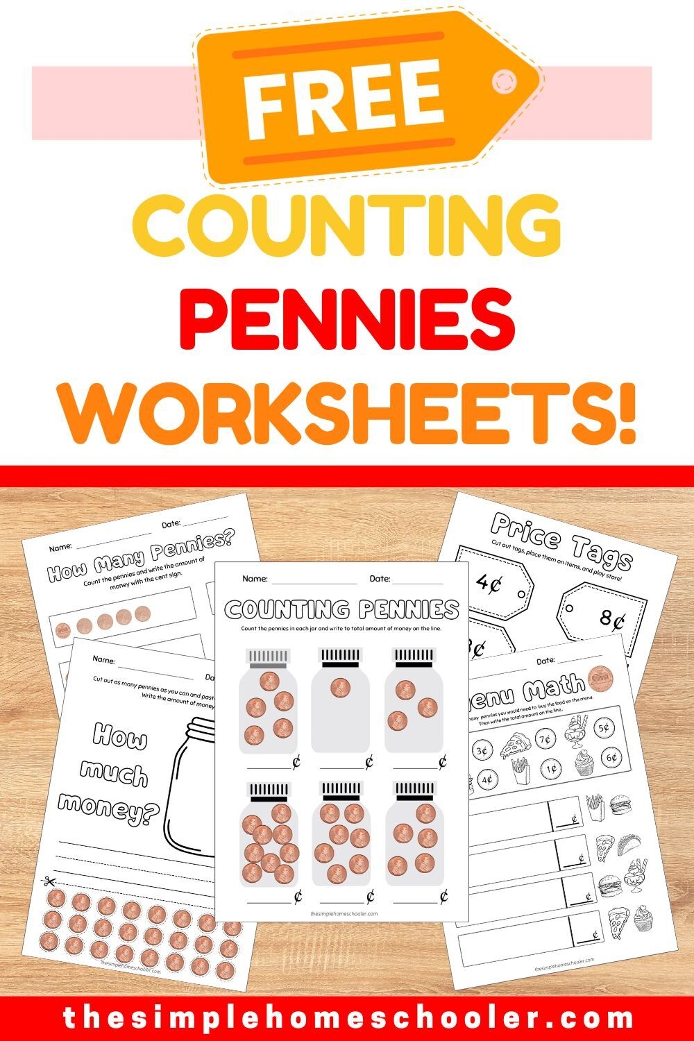 Super Fun Counting Pennies Worksheets Free And Printable The Simple Homeschooler Super Fun Counting Pennies Worksheets Free And Printable The Simple Homeschooler