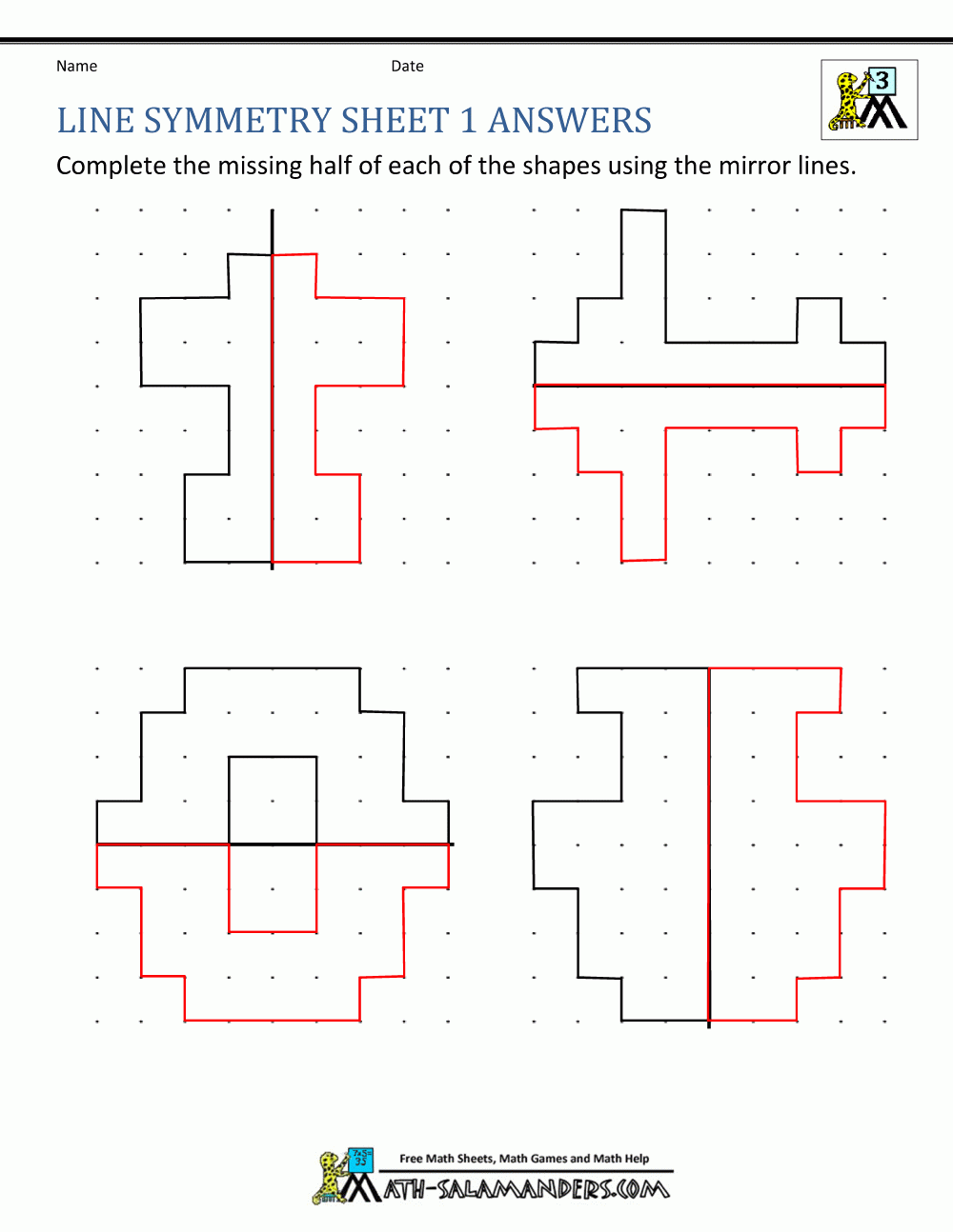 Symmetry Worksheets Worksheets Library Symmetry Worksheets Worksheets Library