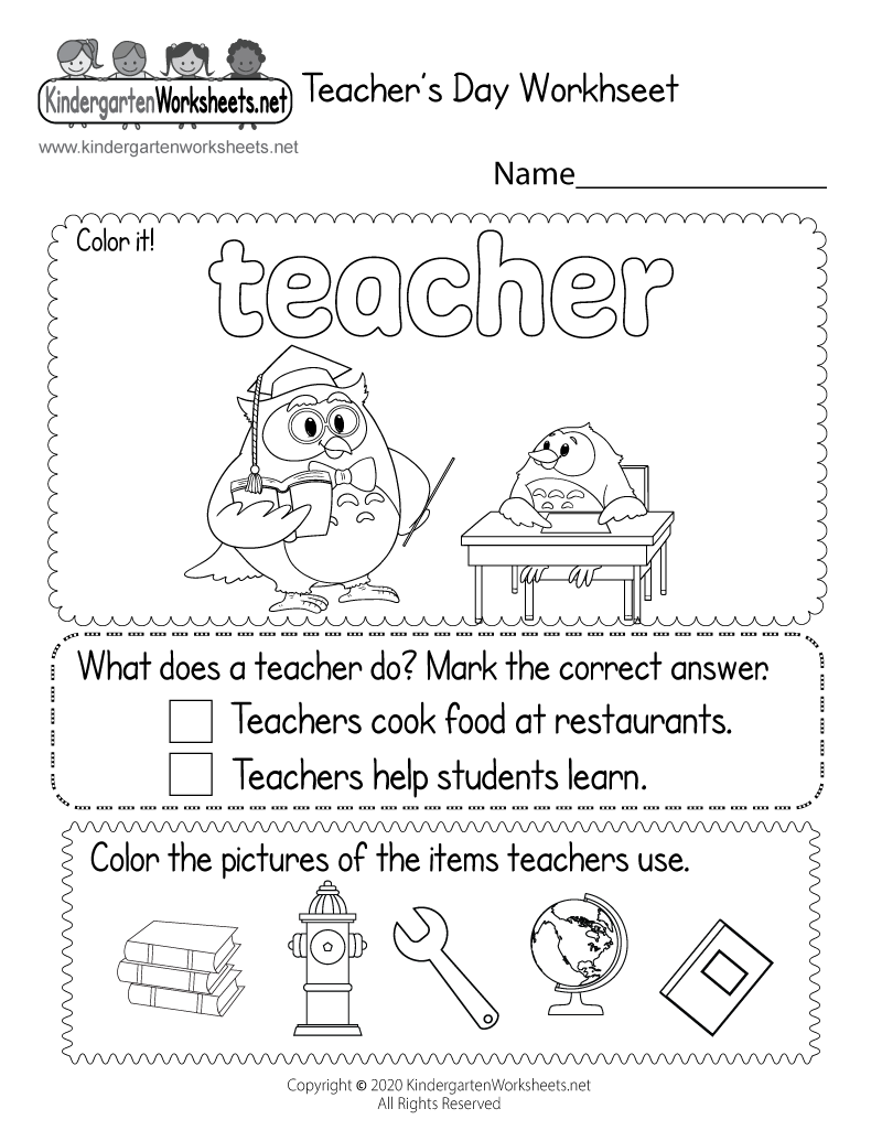Teachers Day Worksheet Free Printable Digital U0026 PDF Worksheets Library