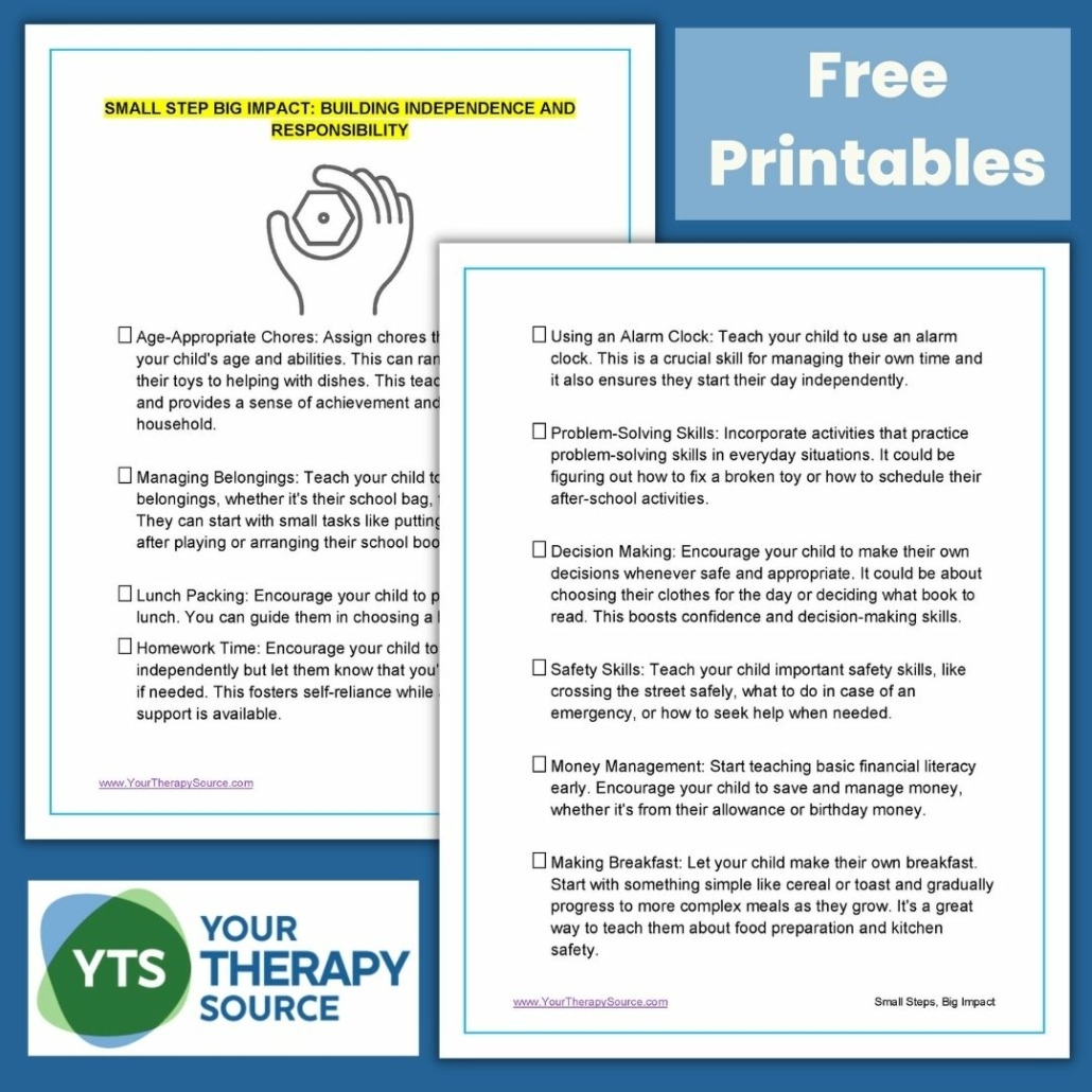 Teaching Responsibility To Children Your Therapy Source