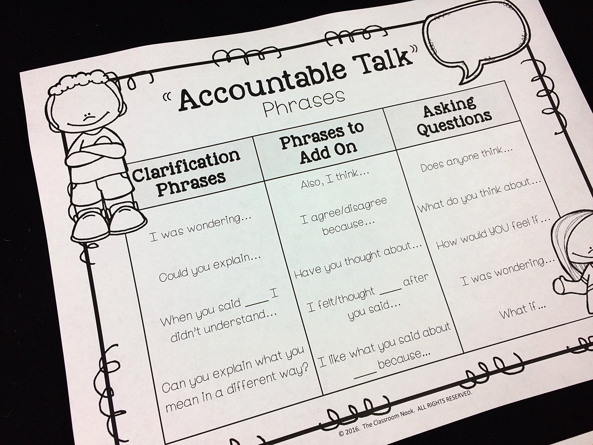 Teaching Your Students To Use Accountable Talk THE CLASSROOM NOOK Teaching Your Students To Use Accountable Talk THE CLASSROOM NOOK