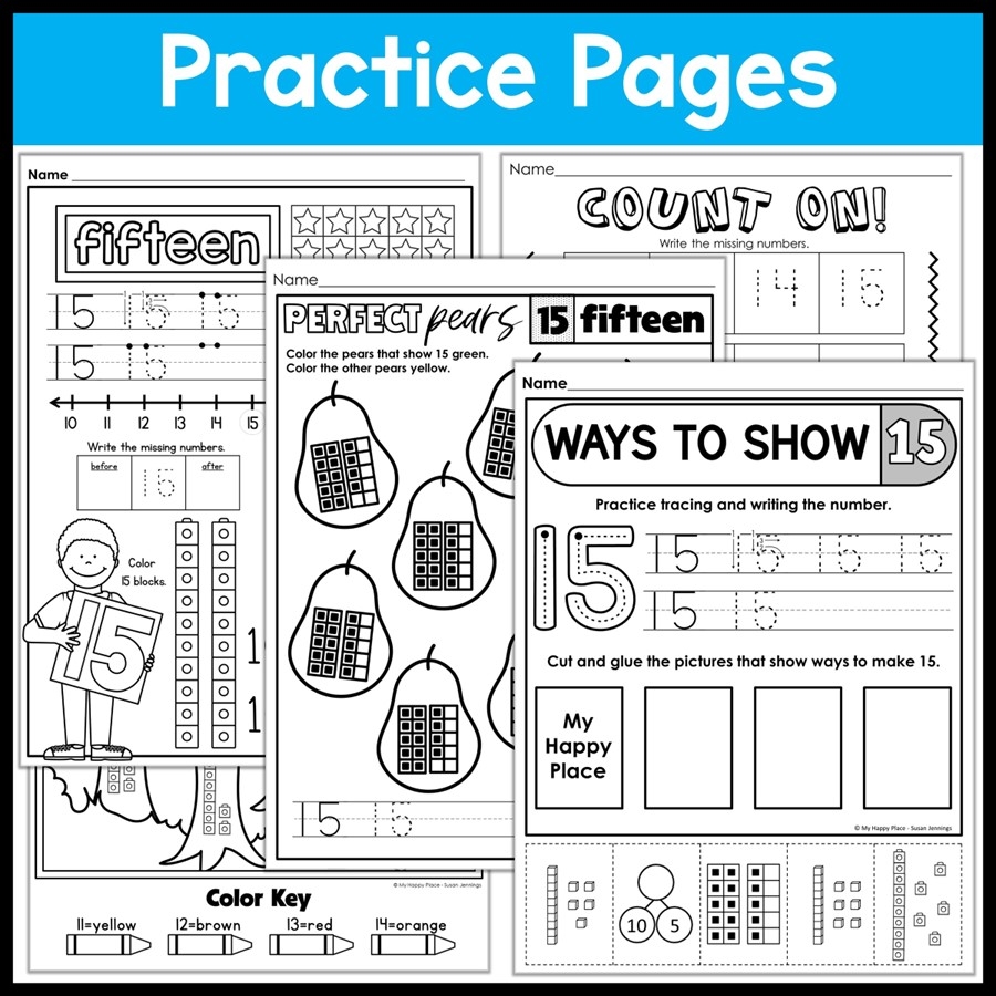 Teen Numbers Kindergarten Math Activities