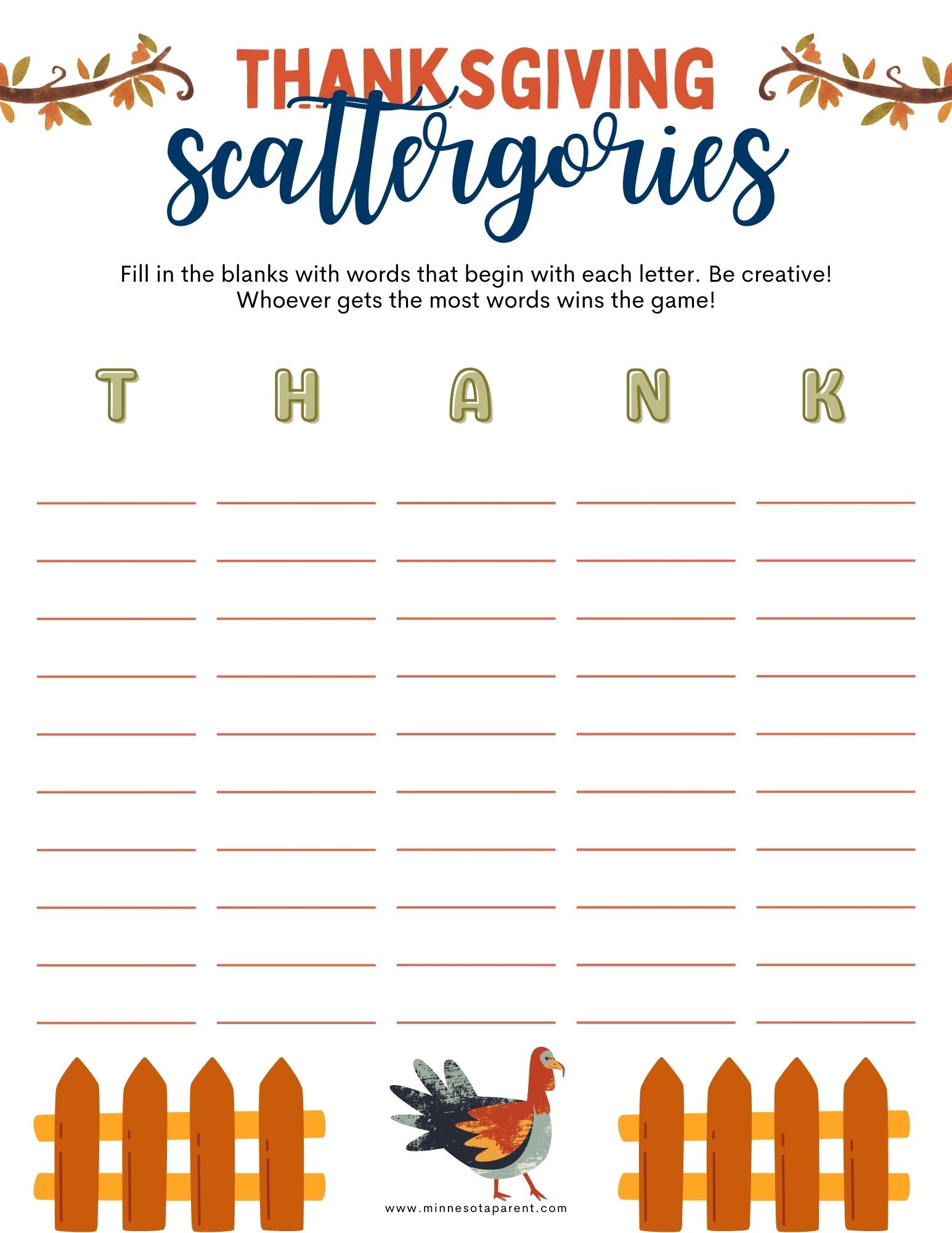 Thanksgiving Printables And Activity Pages For Kids Minnesota Parent