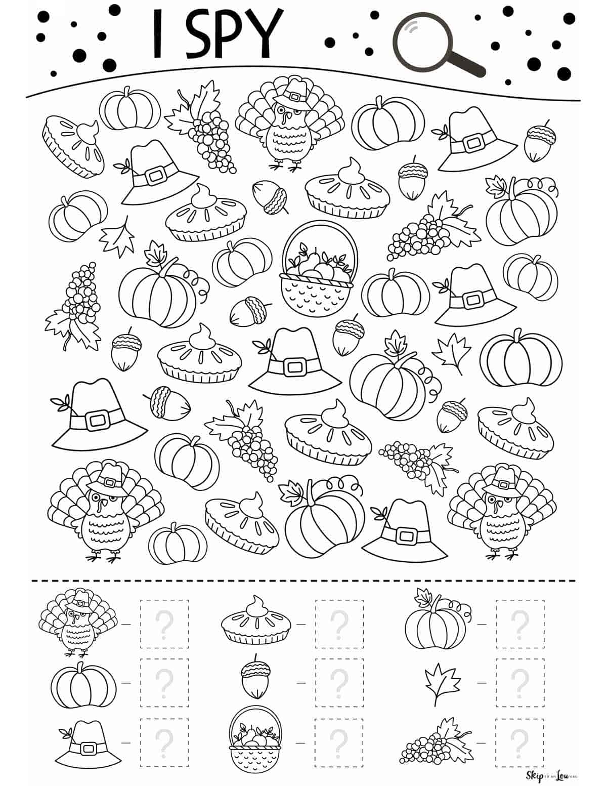 Thanksgiving Worksheets Skip To My Lou