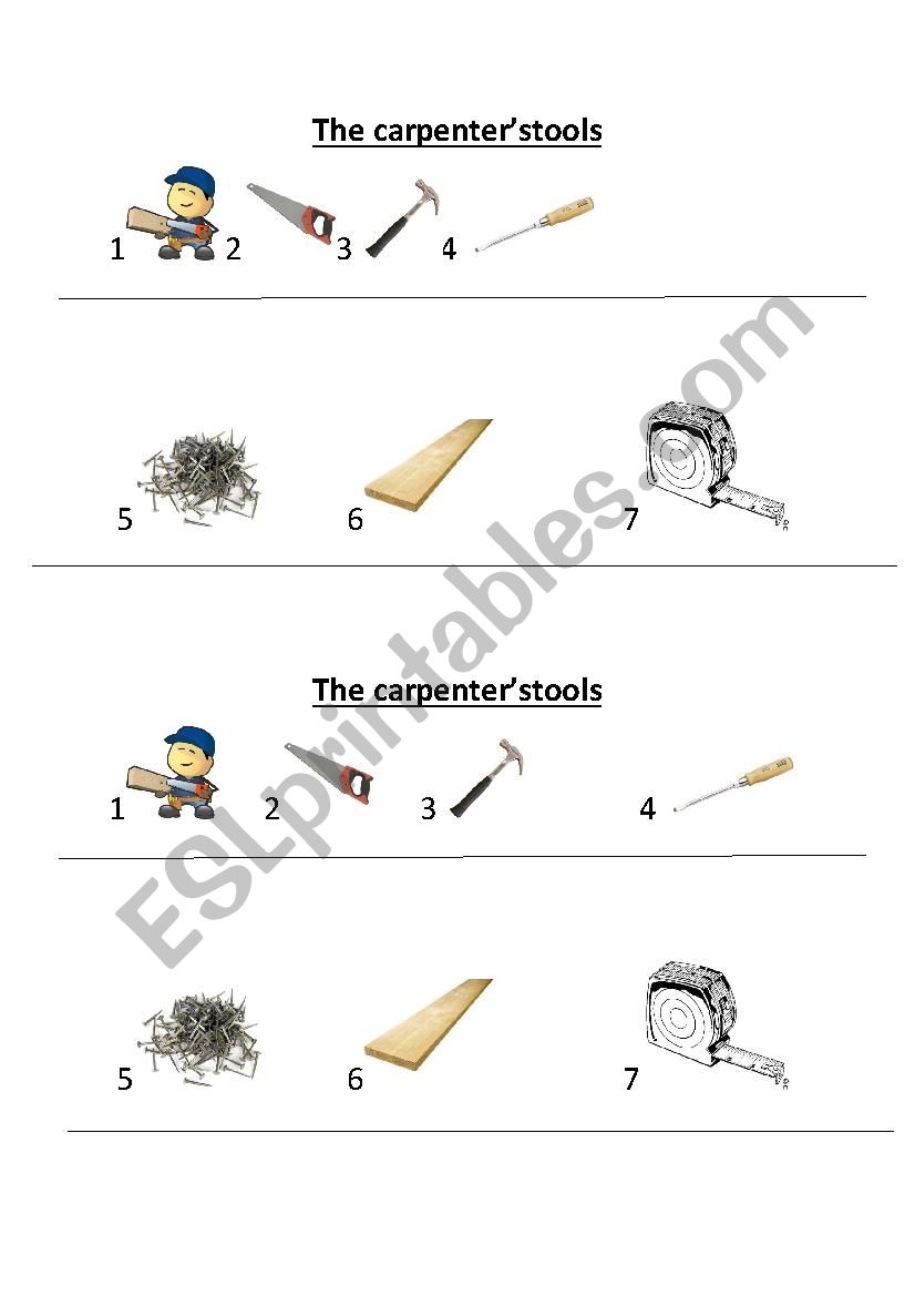 Free Printable Carpentry Worksheets Free Printable Carpentry Worksheets