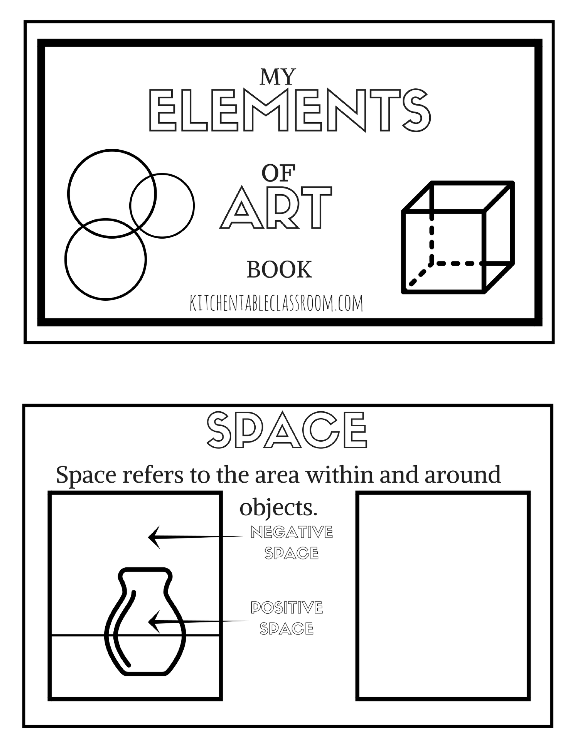 The Formal Elements Of Art For Kids With Free Printable Book The Kitchen Table Classroom