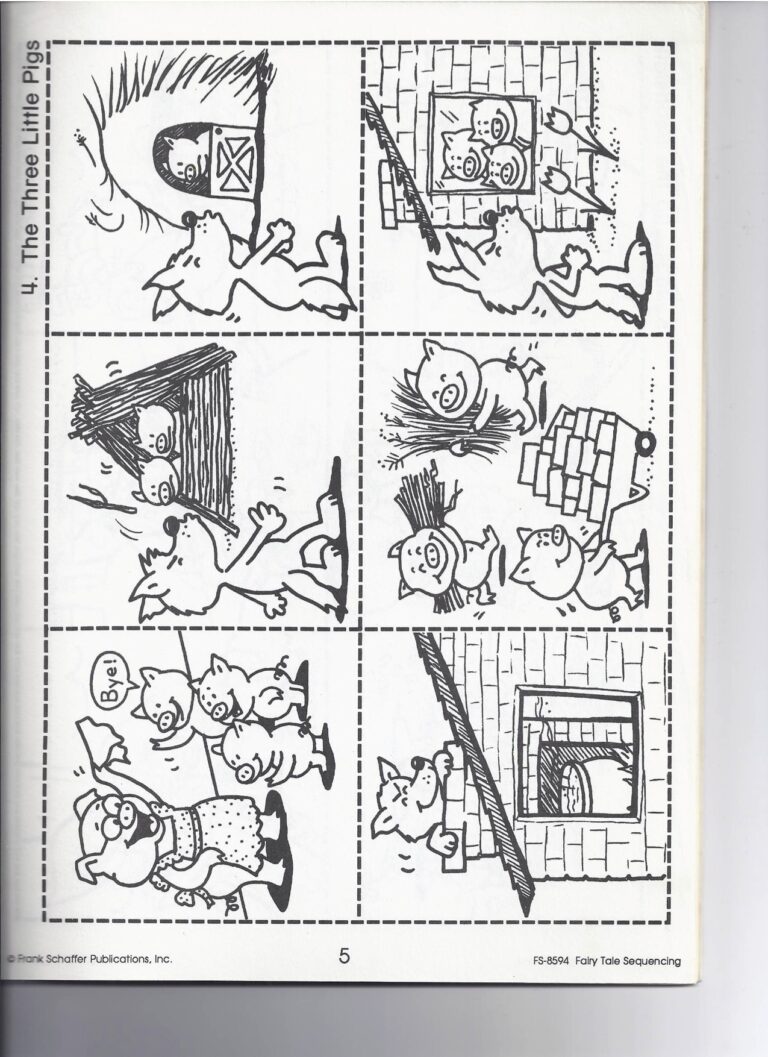 The Three Little Pigs Kindergarten Nana Worksheets Library