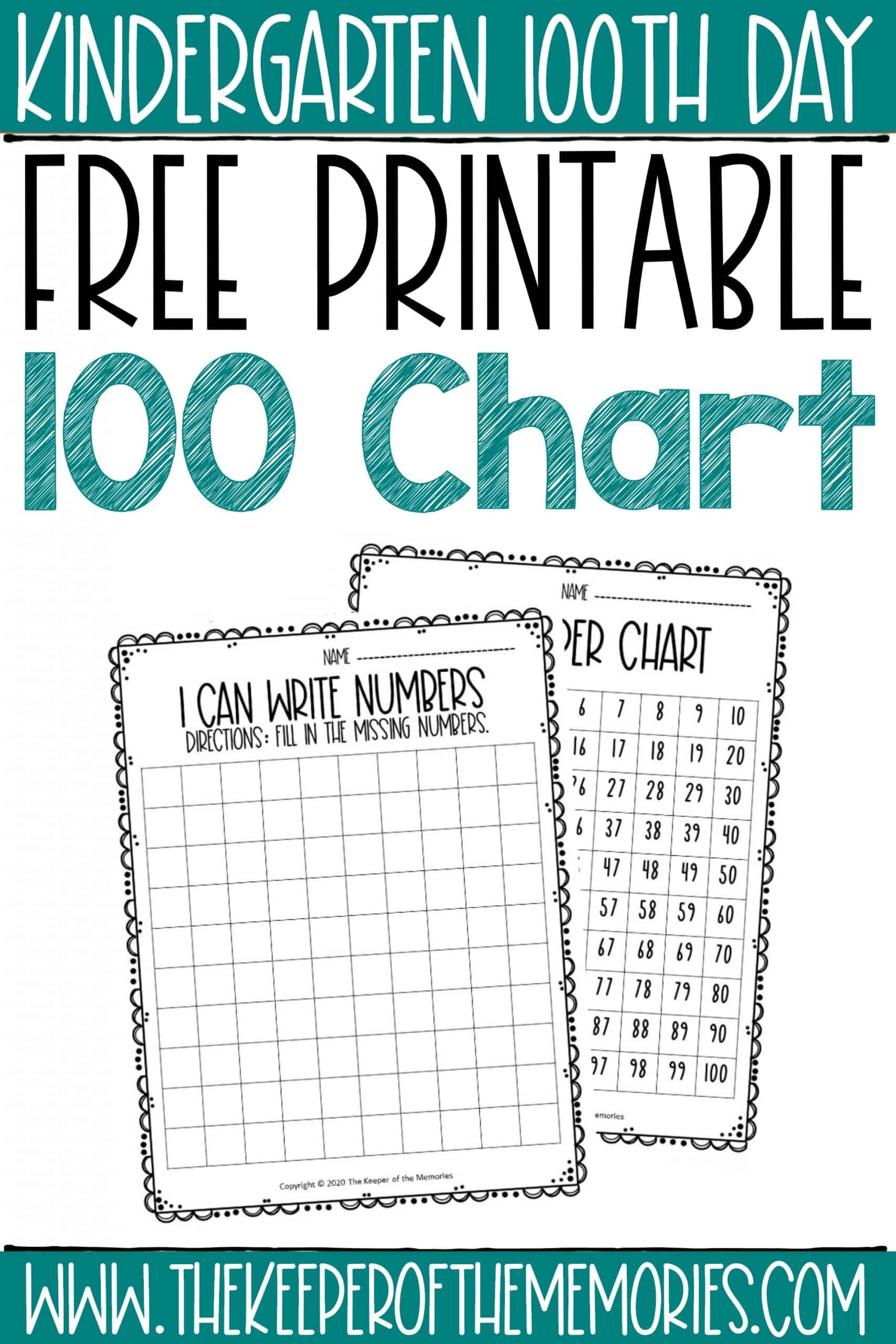 These Free Printable 100 Chart Worksheets Make Great Extra