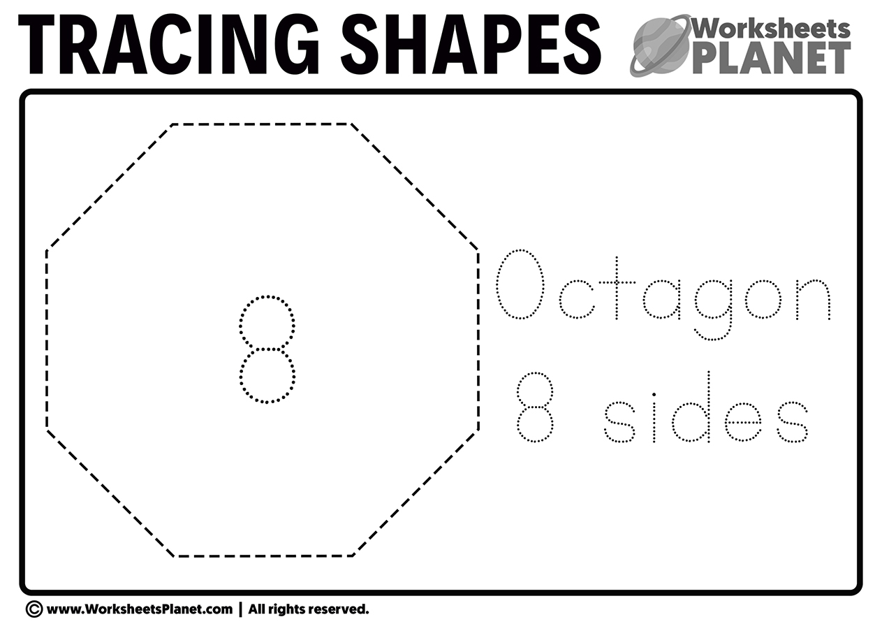 Tracing Octagon Worksheet Worksheets Library
