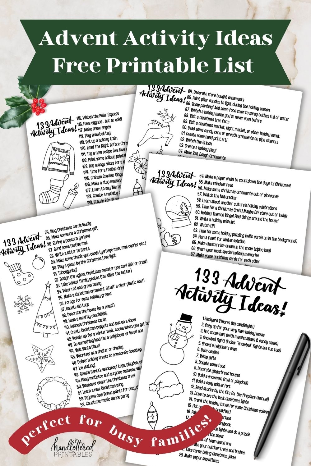 Ultimate Free Printable List Of Advent Activity Ideas For Busy Families 133 Hand Lettered Printables Ultimate Free Printable List Of Advent Activity Ideas For Busy Families 133 Hand Lettered Printables