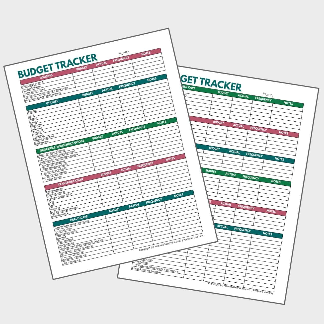 Ultimate List Of Budget Categories Free Printable 