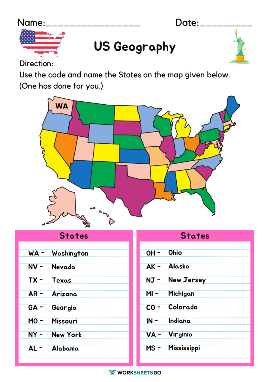 Free Printable Kindergarten Geography Worksheets