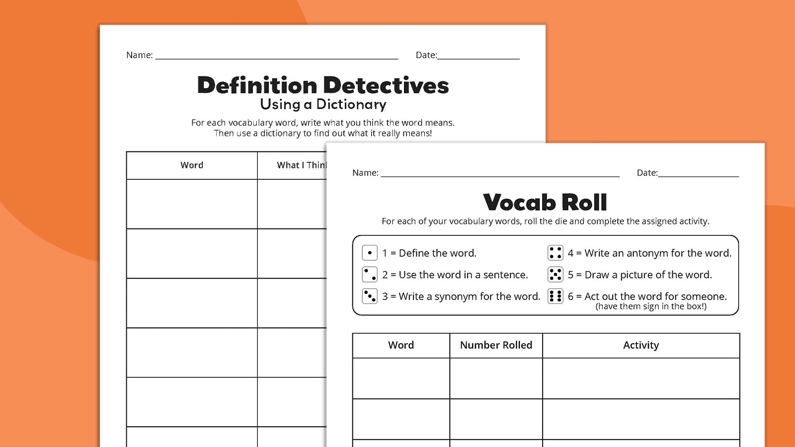 Vocabulary Worksheets Free Download To Use With Any Word List Vocabulary Worksheets Free Download To Use With Any Word List