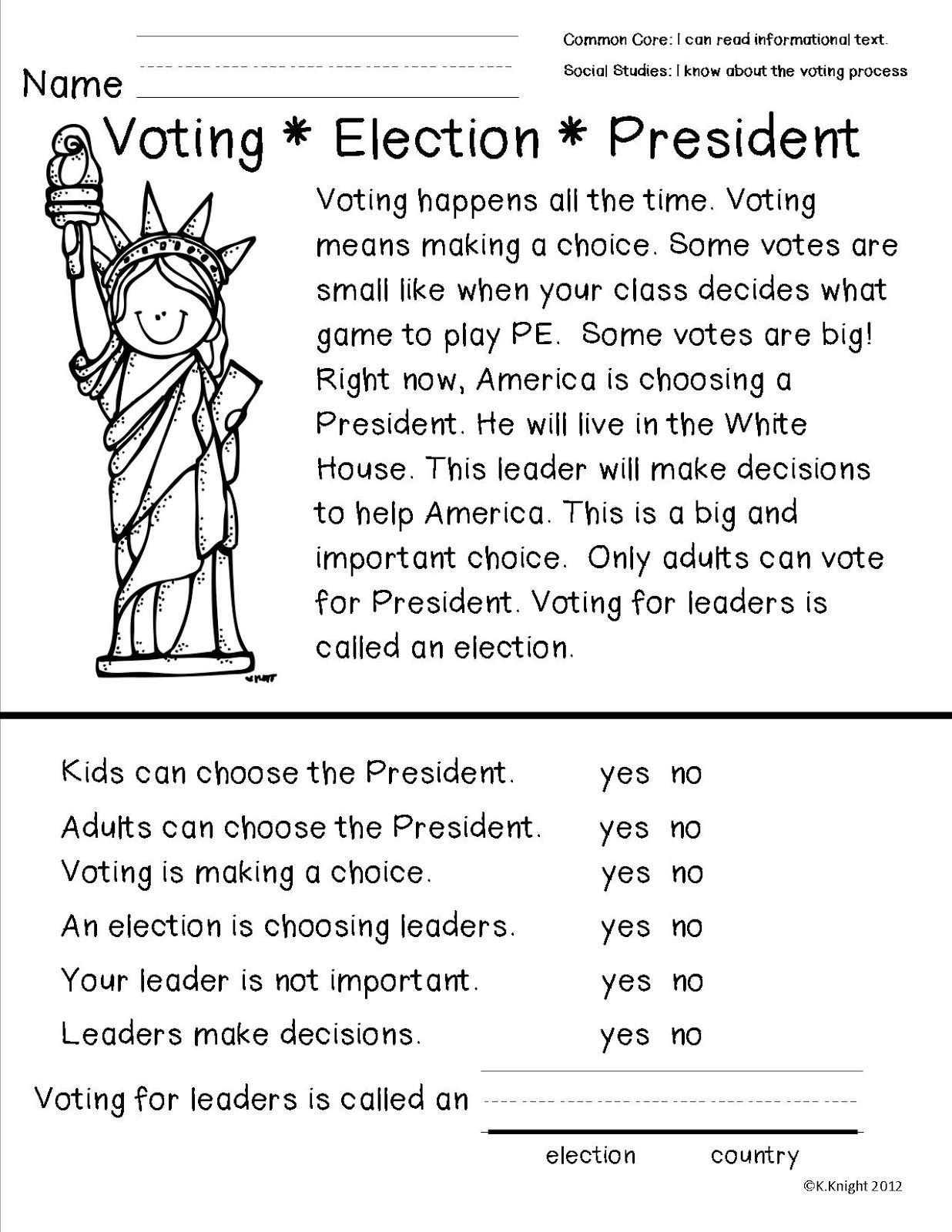 Voting And Election Day Toddler Activities