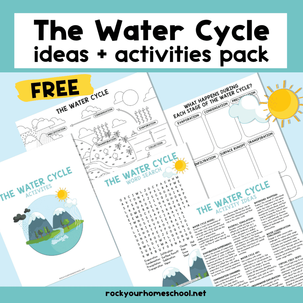 Water Cycle Activities Pack Rock Your Homeschool