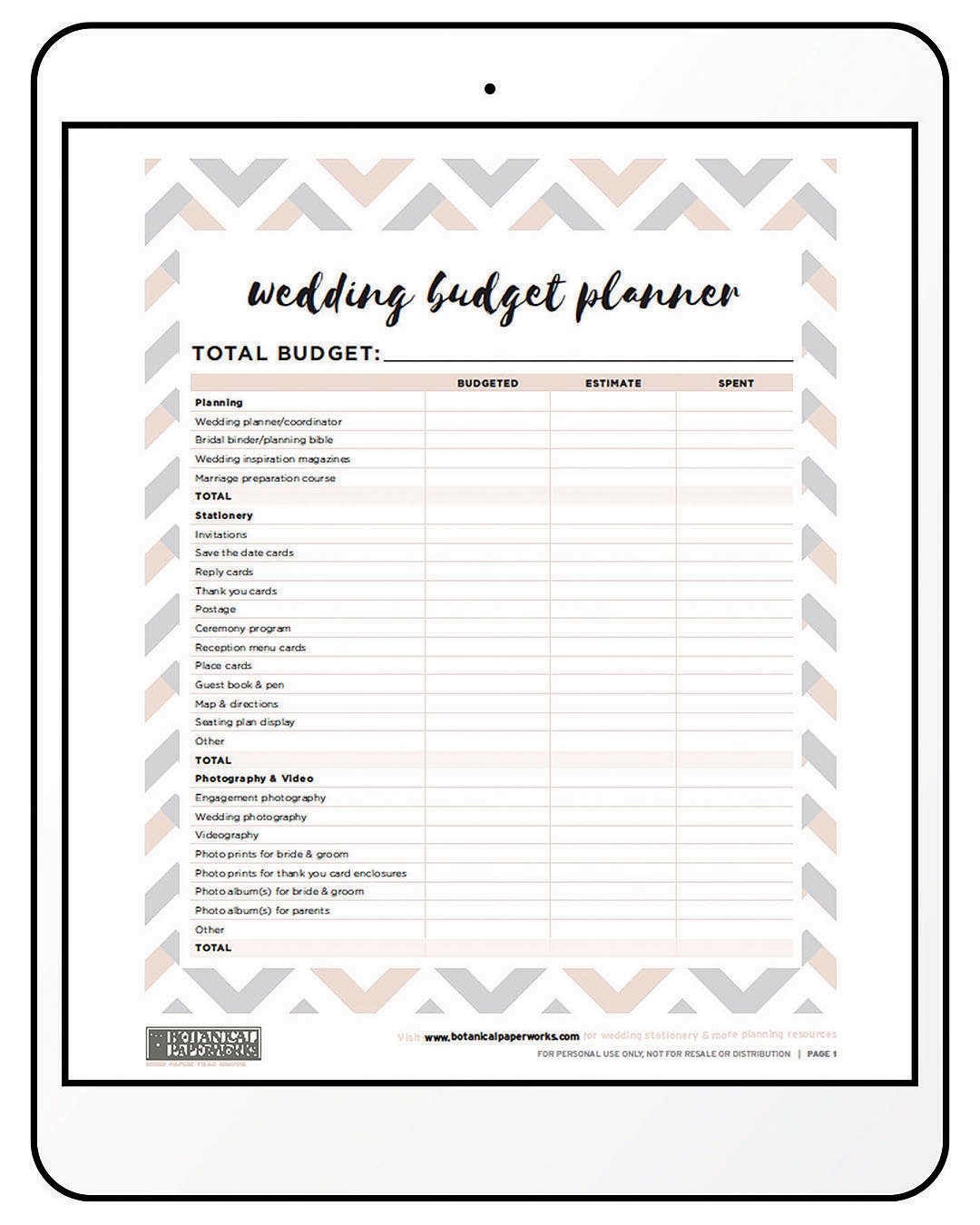 Wedding Planning Printables Free Templates To Keep You Organized Worksheets Library