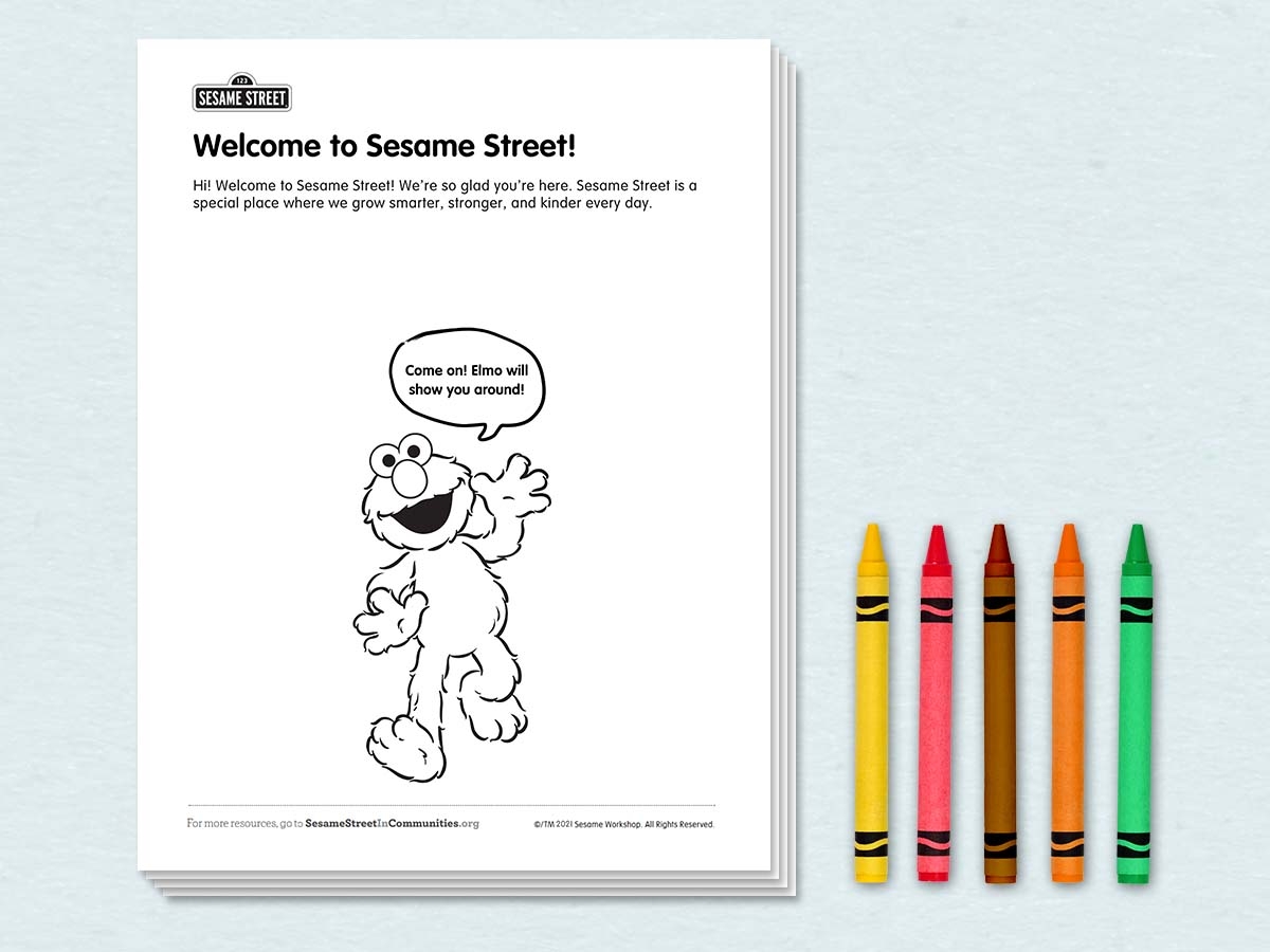 Welcome To Sesame Street Activity Pages Sesame Workshop