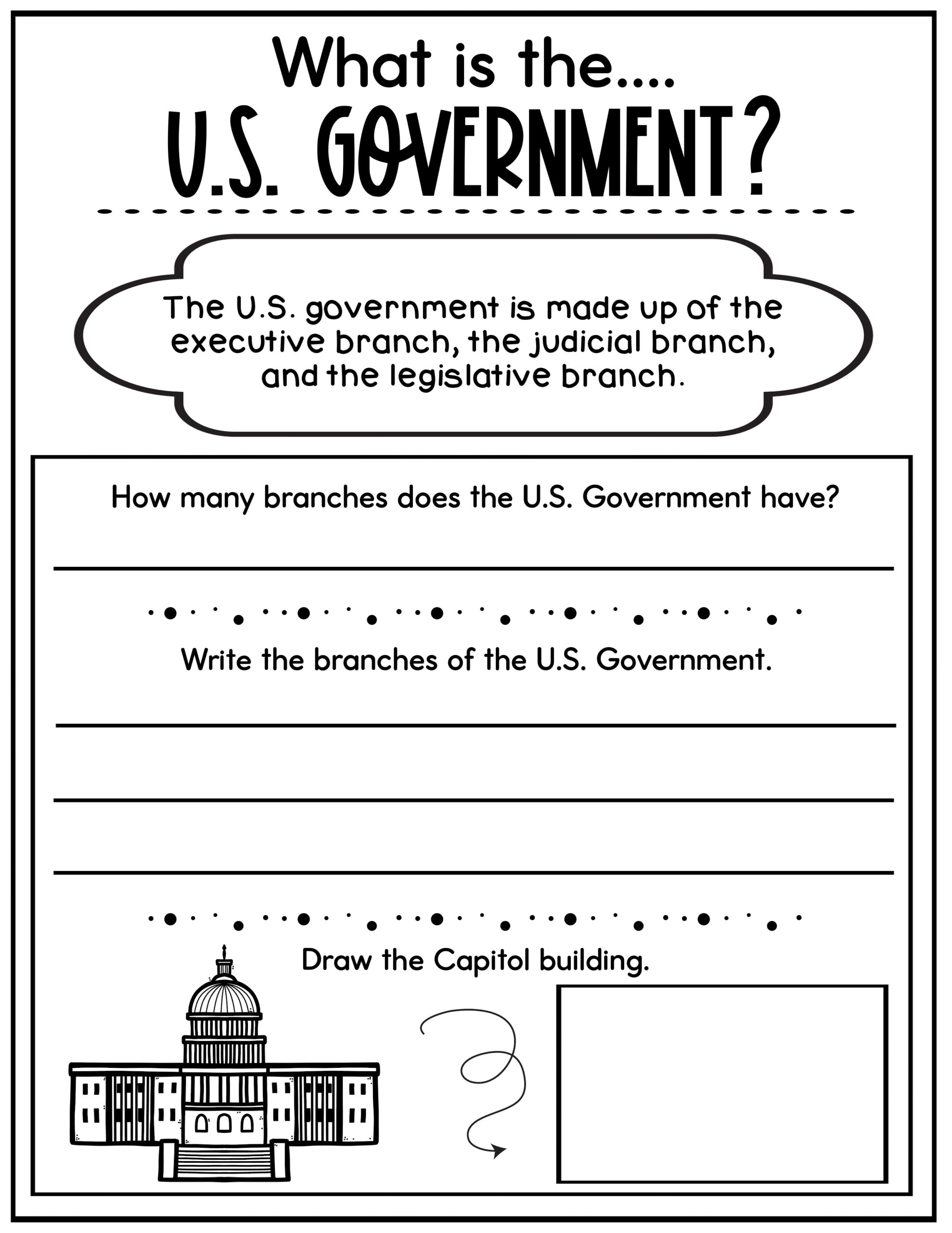 What Is The U S Government Worksheets Reading Comprehension What Is The U S Government Worksheets Reading Comprehension