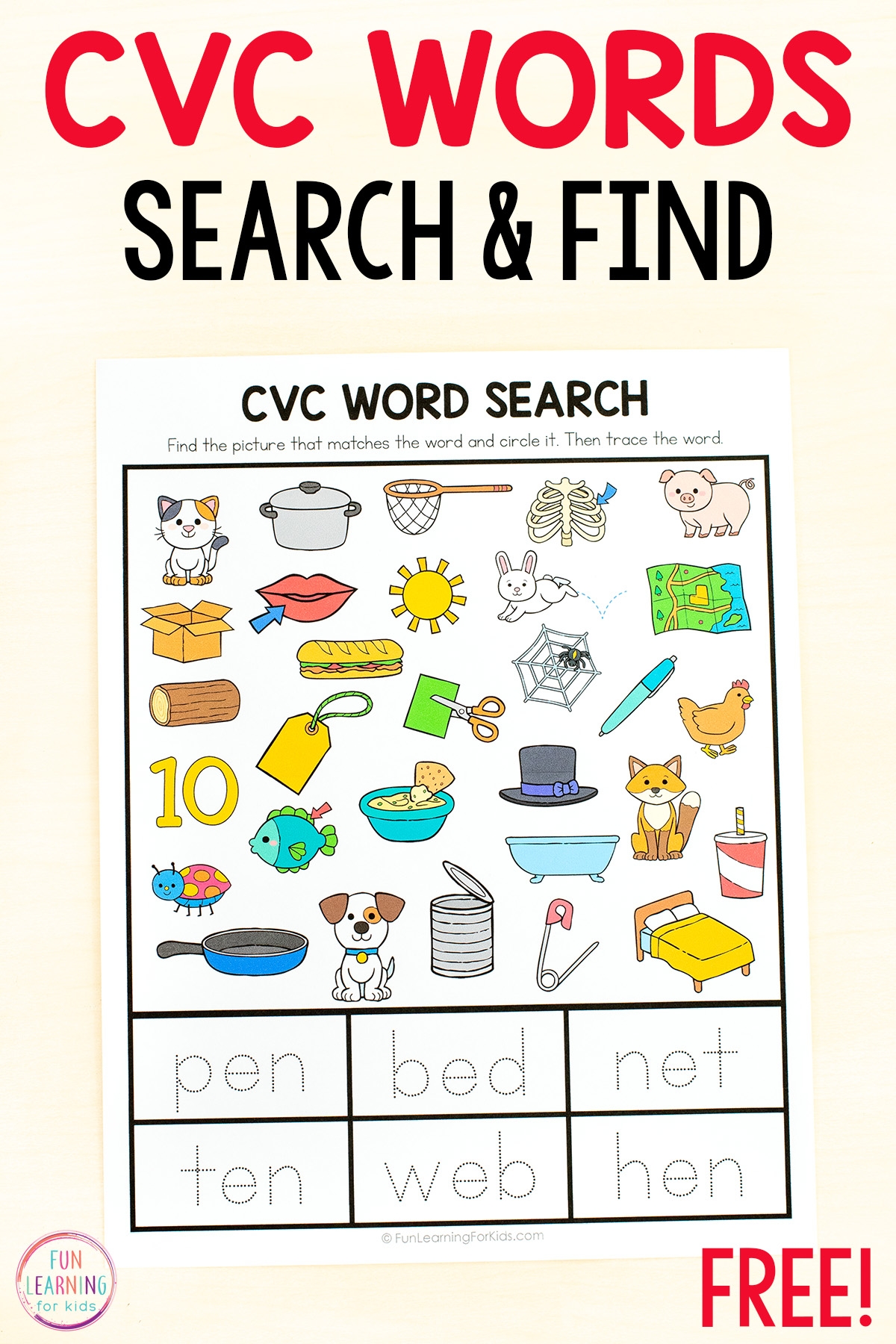 Cvc Words Worksheets Free Printable Pdf Cvc Words Worksheets Free Printable Pdf