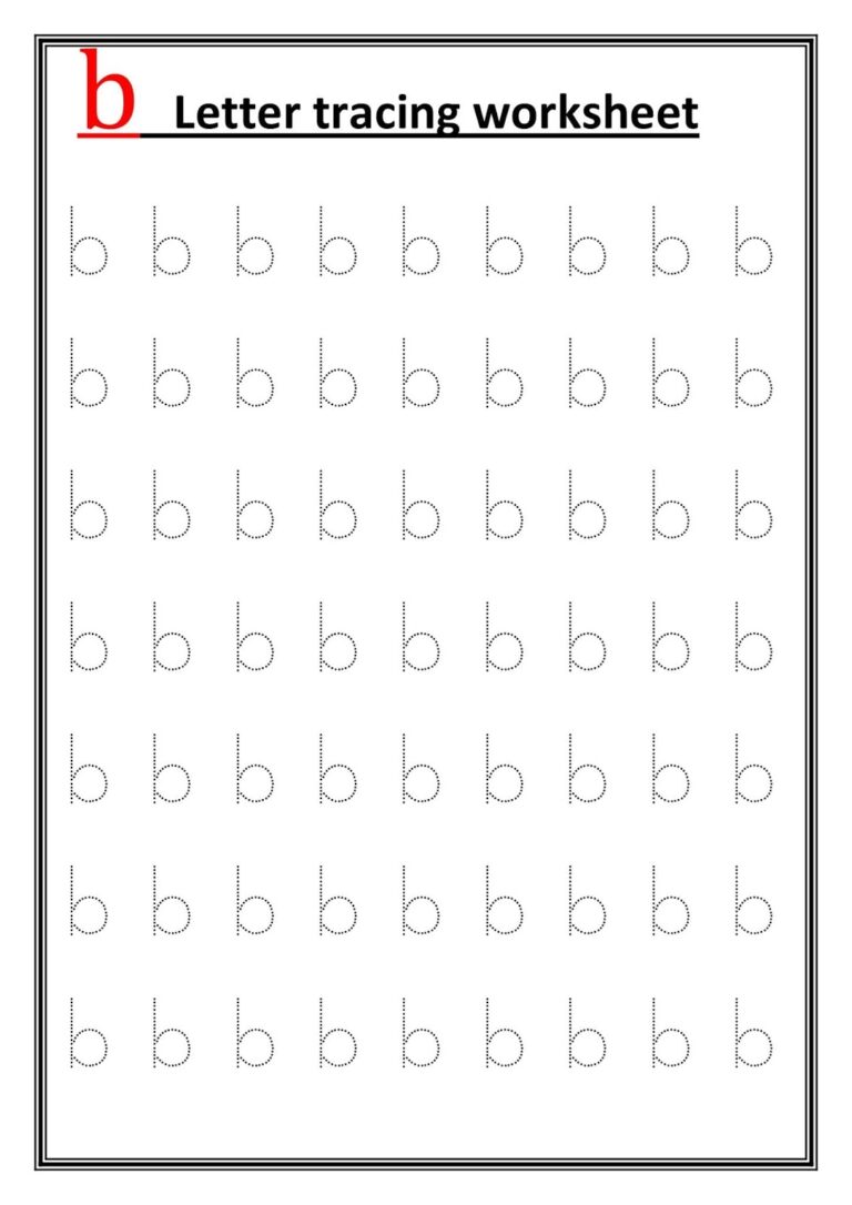 Worksheet4All Preschool Alphabet Tracing Worksheet Small Letter Abc Free Printable Preschool Worksheets