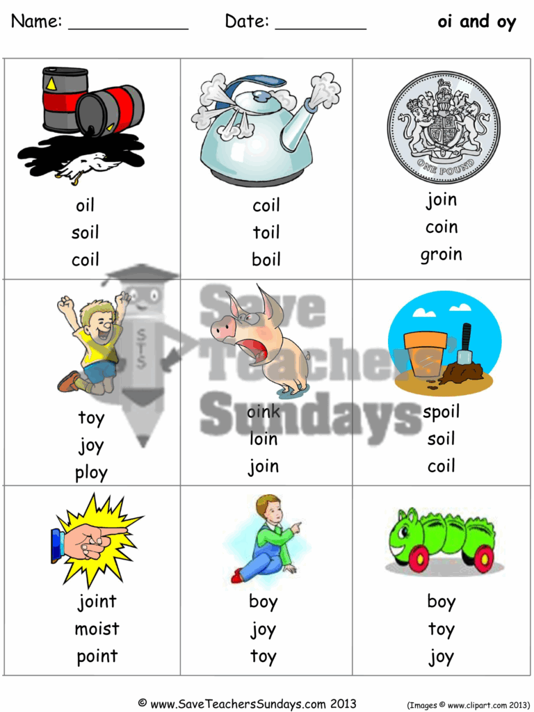 Year 1 Oi And Oy Worksheets Lesson Plans And Other Primary 