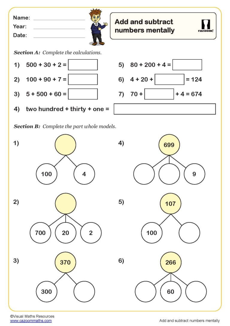 Year 3 Maths Worksheets Free Downloads PDF Worksheets