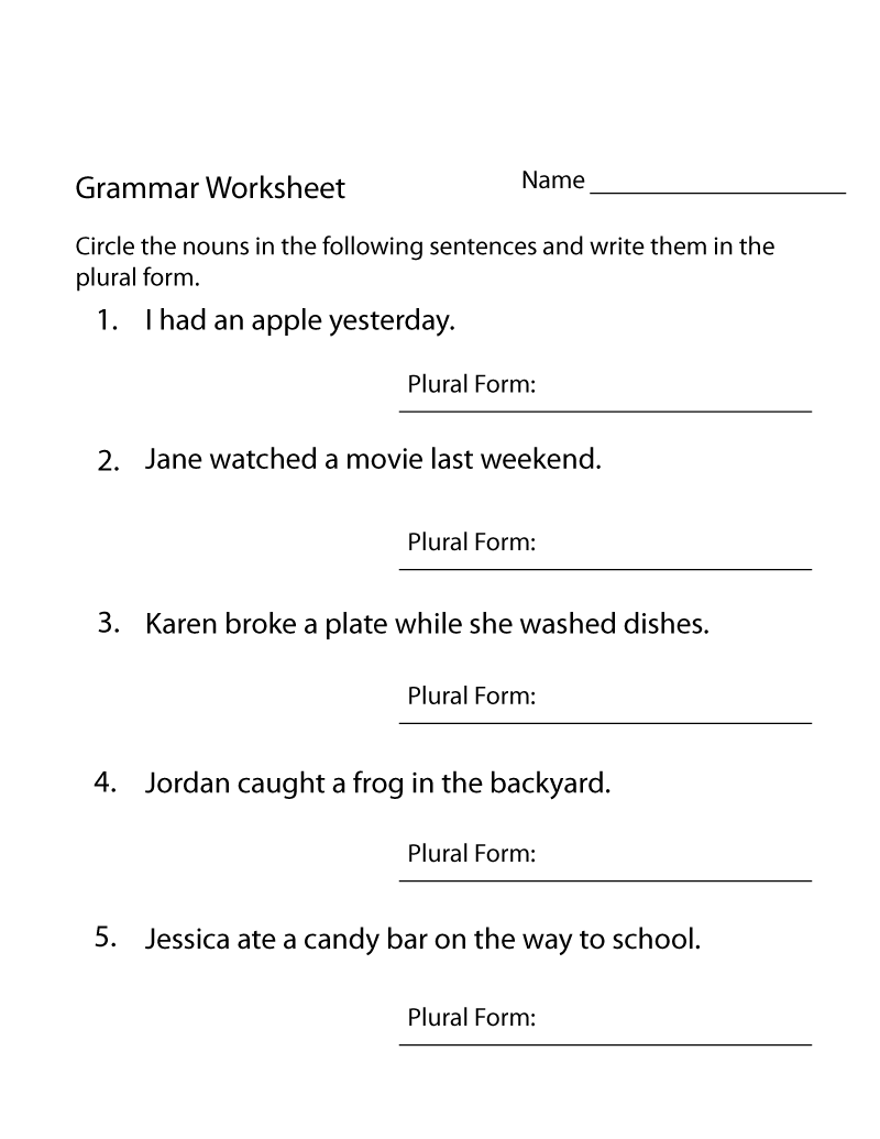 4th Grade English Worksheets Free Printable 4th Grade English Worksheets Free Printable