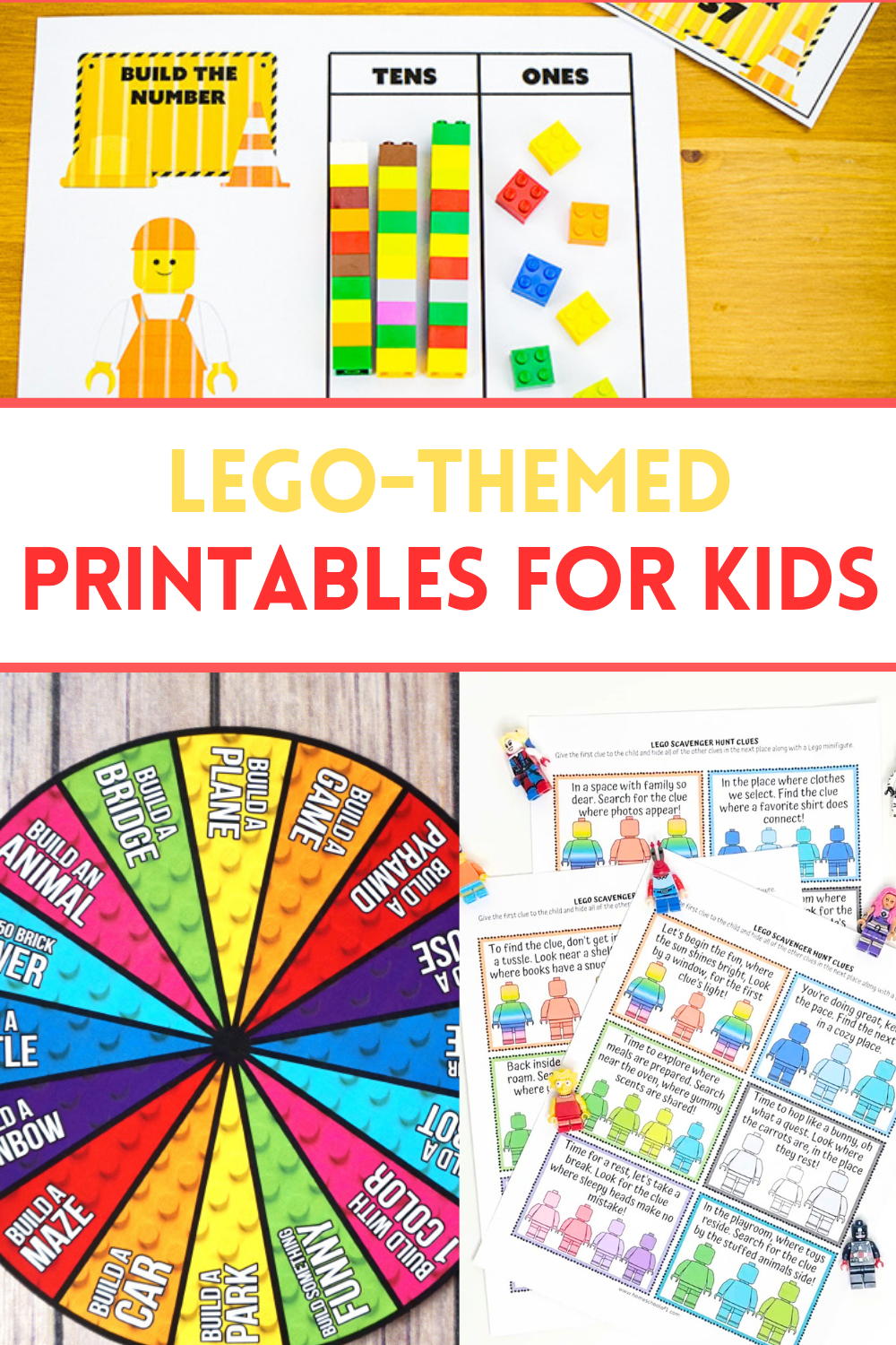 10 LEGO themed Printables For Kids Who Love Legos