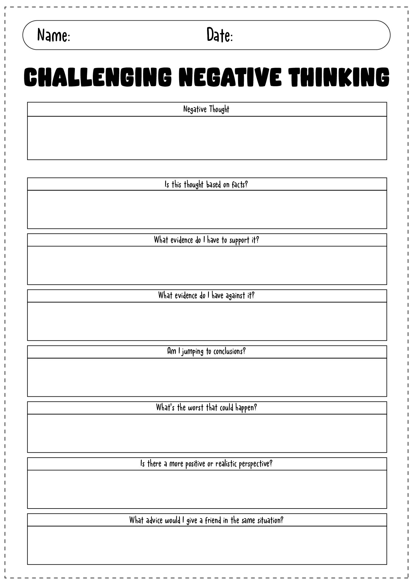 12 Cognitive Distortions Worksheets For Therapy Free PDF At Worksheeto 12 Cognitive Distortions Worksheets For Therapy Free PDF At Worksheeto