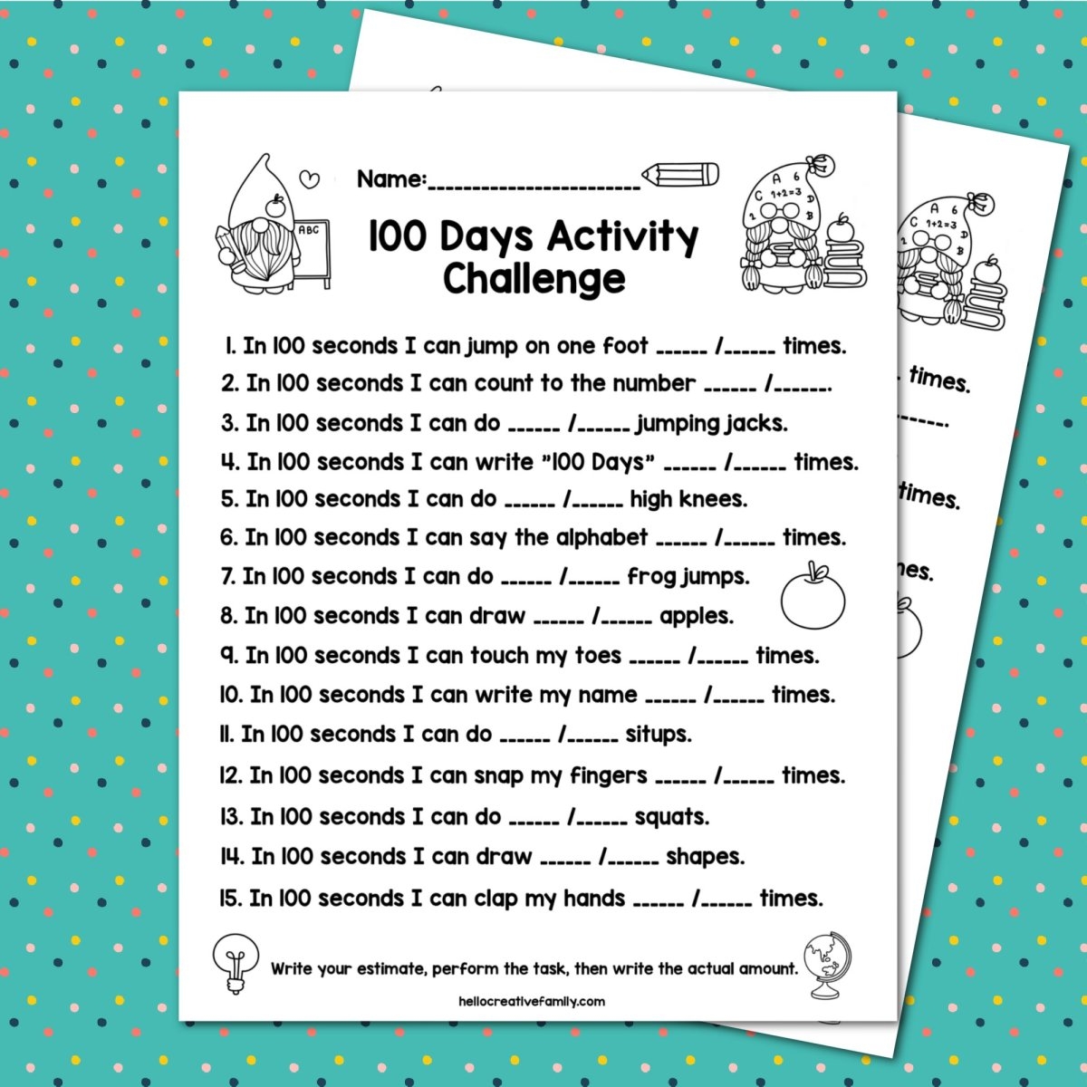 14 Free 100 Day Of School Printables Tons Of Activities And 