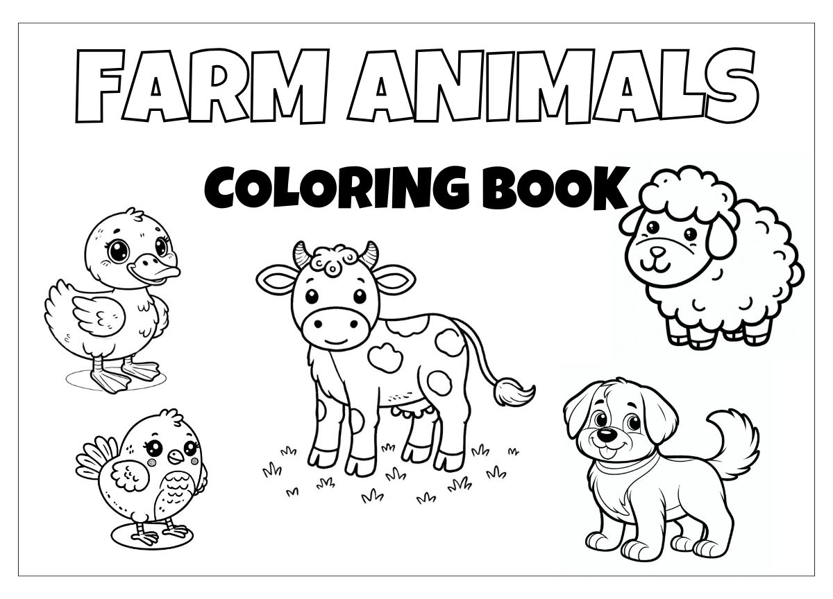 15 Farm Animal Coloring Pages For Kids Free Printable Fun 15 Farm Animal Coloring Pages For Kids Free Printable Fun