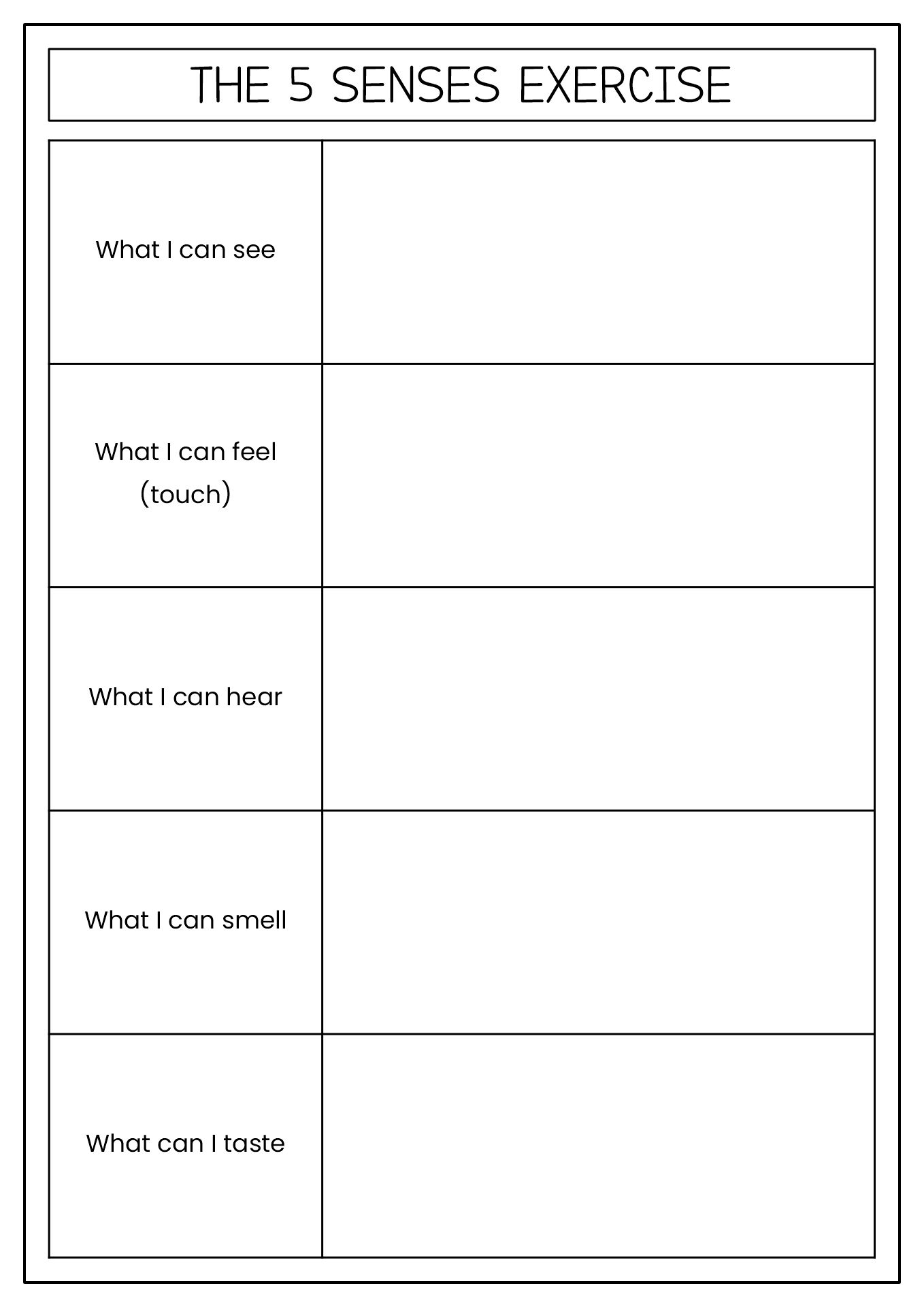 Free Printable Family Therapy Activity Worksheets