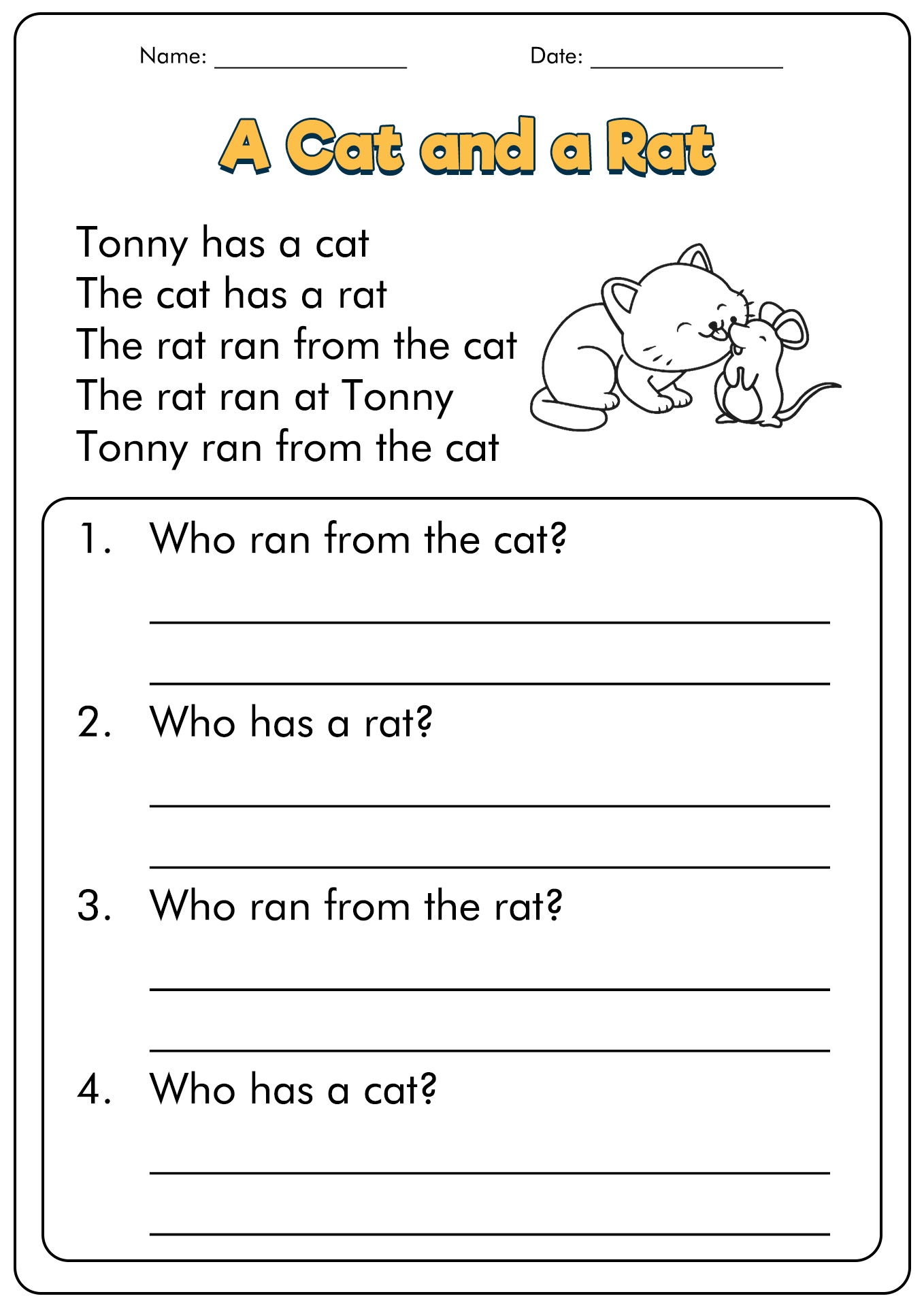 1st Grade Reading Comprehension Free Printable Worksheets Worksheets Library 1st Grade Reading Comprehension Free Printable Worksheets Worksheets Library