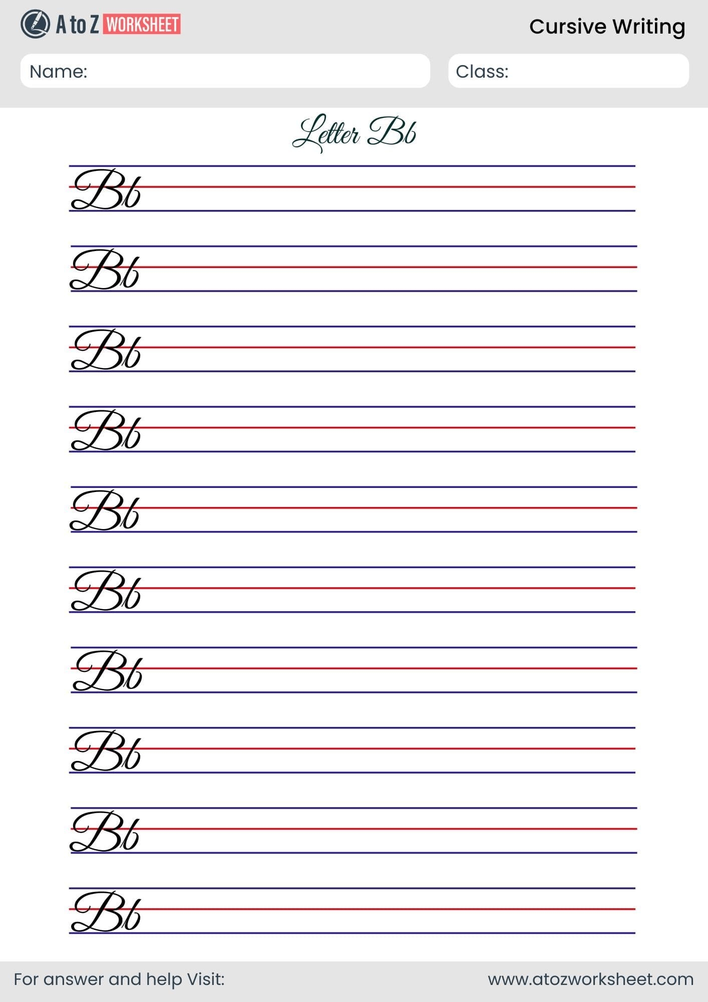 25 Free Cursive Writing Worksheetsu200b PDF A To Z Worksheet 25 Free Cursive Writing Worksheetsu200b PDF A To Z Worksheet