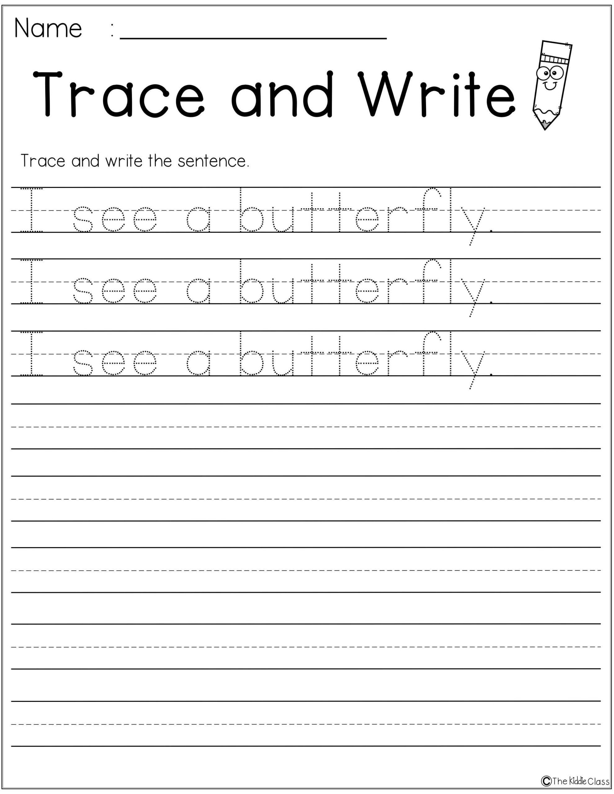 First Grade Handwriting Worksheets Free Printable