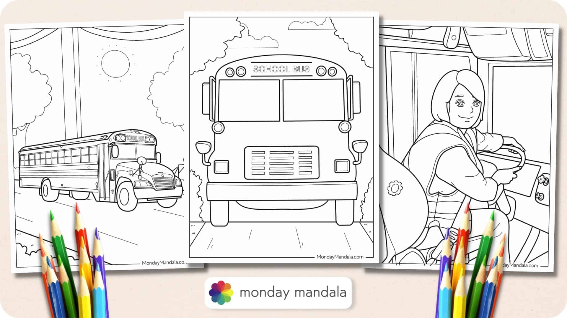 35 School Bus Coloring Pages Free PDF Printables 
