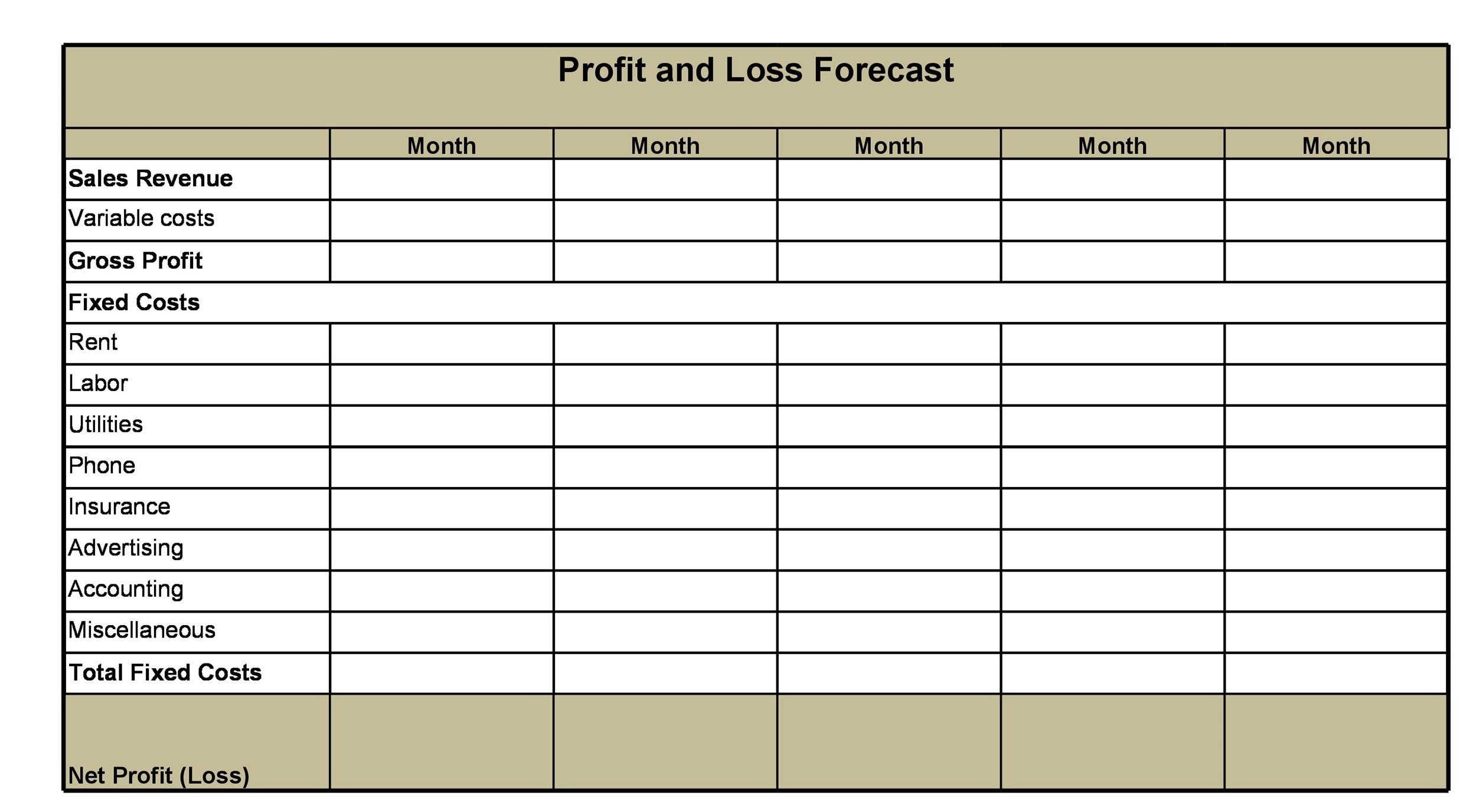 53 Profit And Loss Statement Templates U0026 Forms Excel PDF 