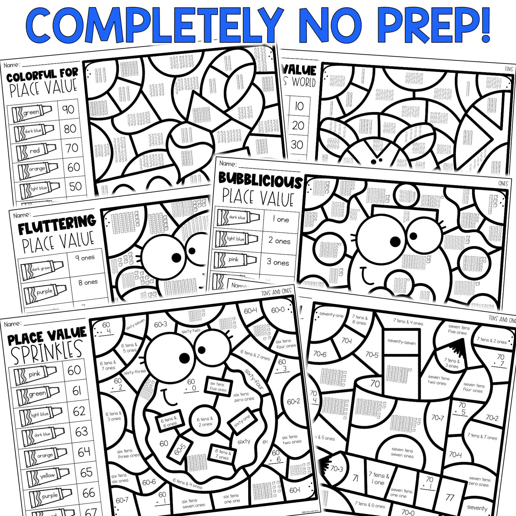 Free Printable Color Value Worksheets