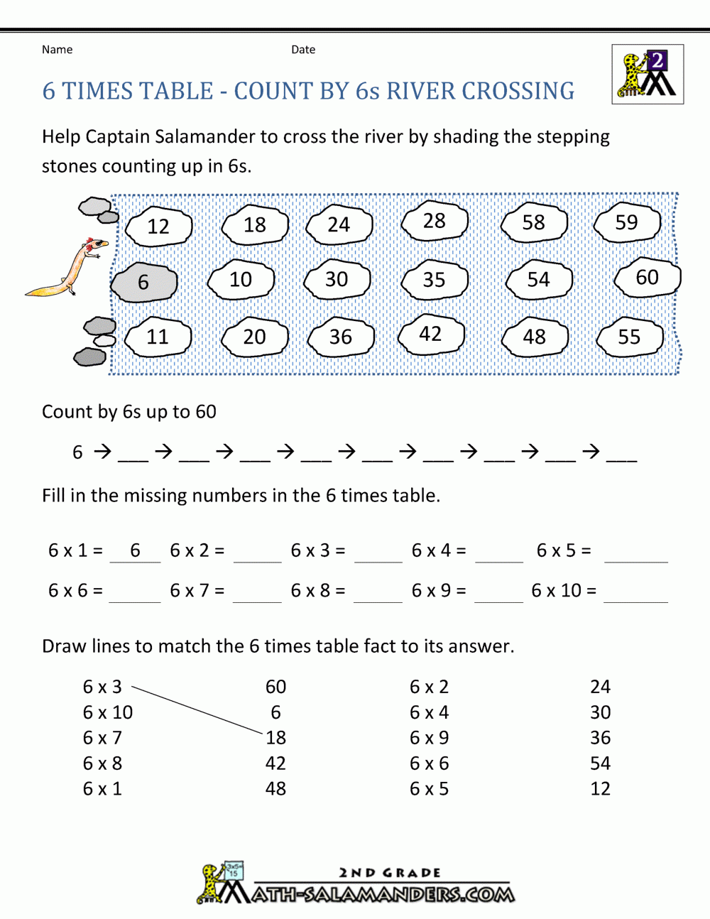 6 Times Table 6 Times Table