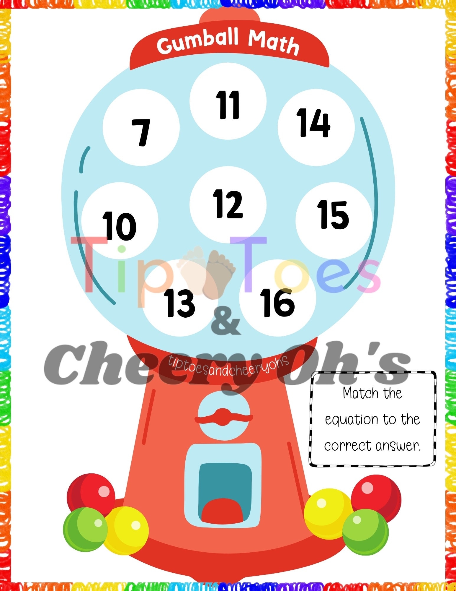 Gumball Math Worksheet 10 Free Printables
