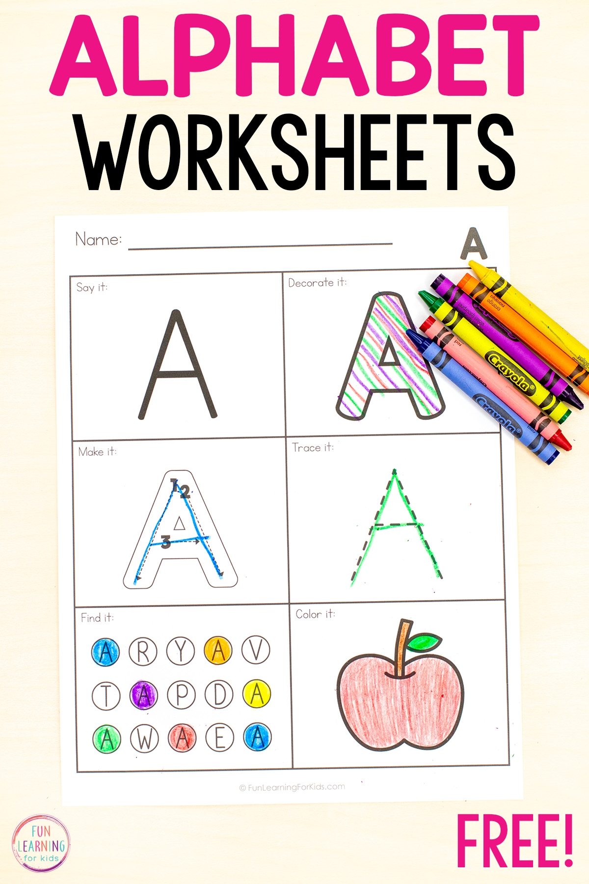 Free Printable Preschool Uppercase Letter Worksheet