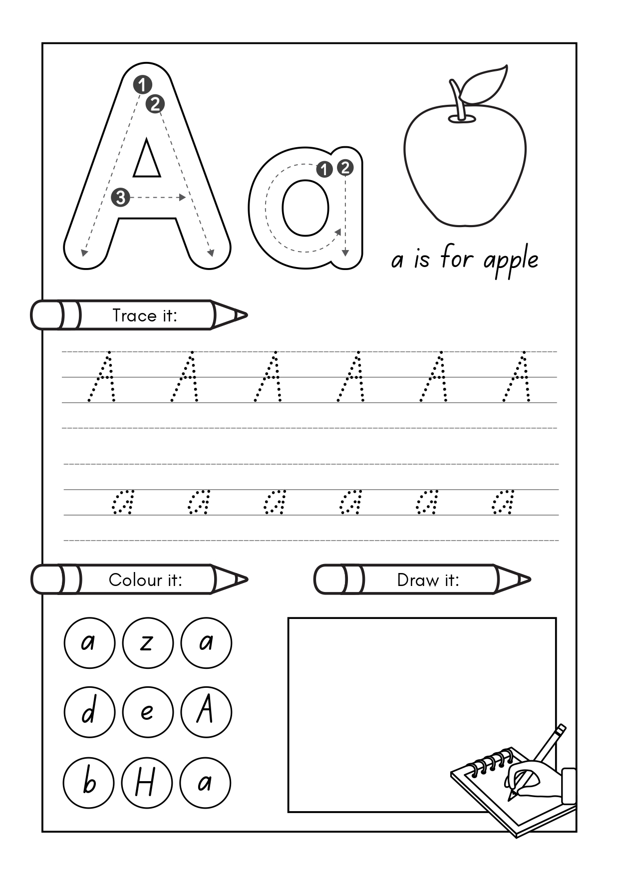 Alphabet Worksheets Handwriting Practice Writing Letters Alphabet Worksheets Handwriting Practice Writing Letters