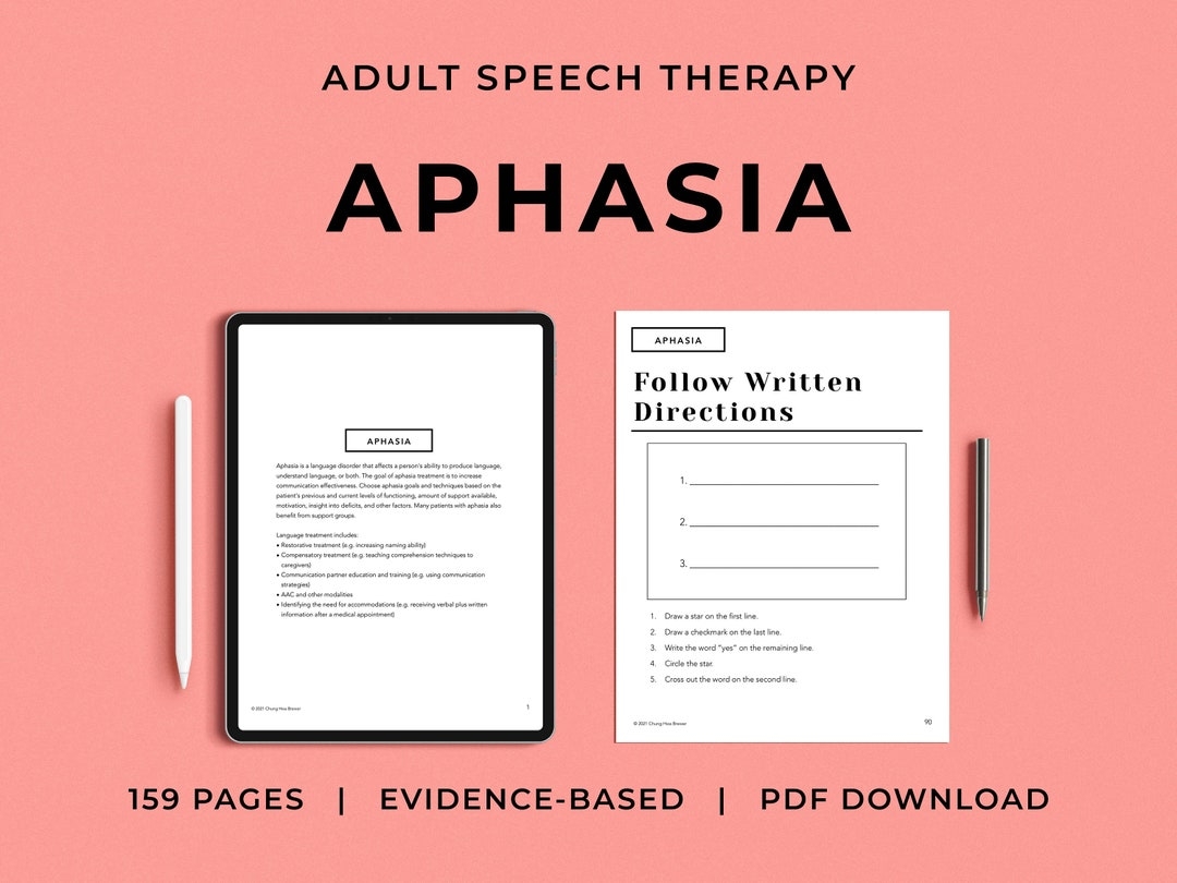 Aphasia Pack PDF Patient Handouts Worksheets Resources Stroke CVA Medical SLP Speech Therapy Treatment Receptive Expressive Talking Etsy Aphasia Pack PDF Patient Handouts Worksheets Resources Stroke CVA Medical SLP Speech Therapy Treatment Receptive Expressive Talking Etsy