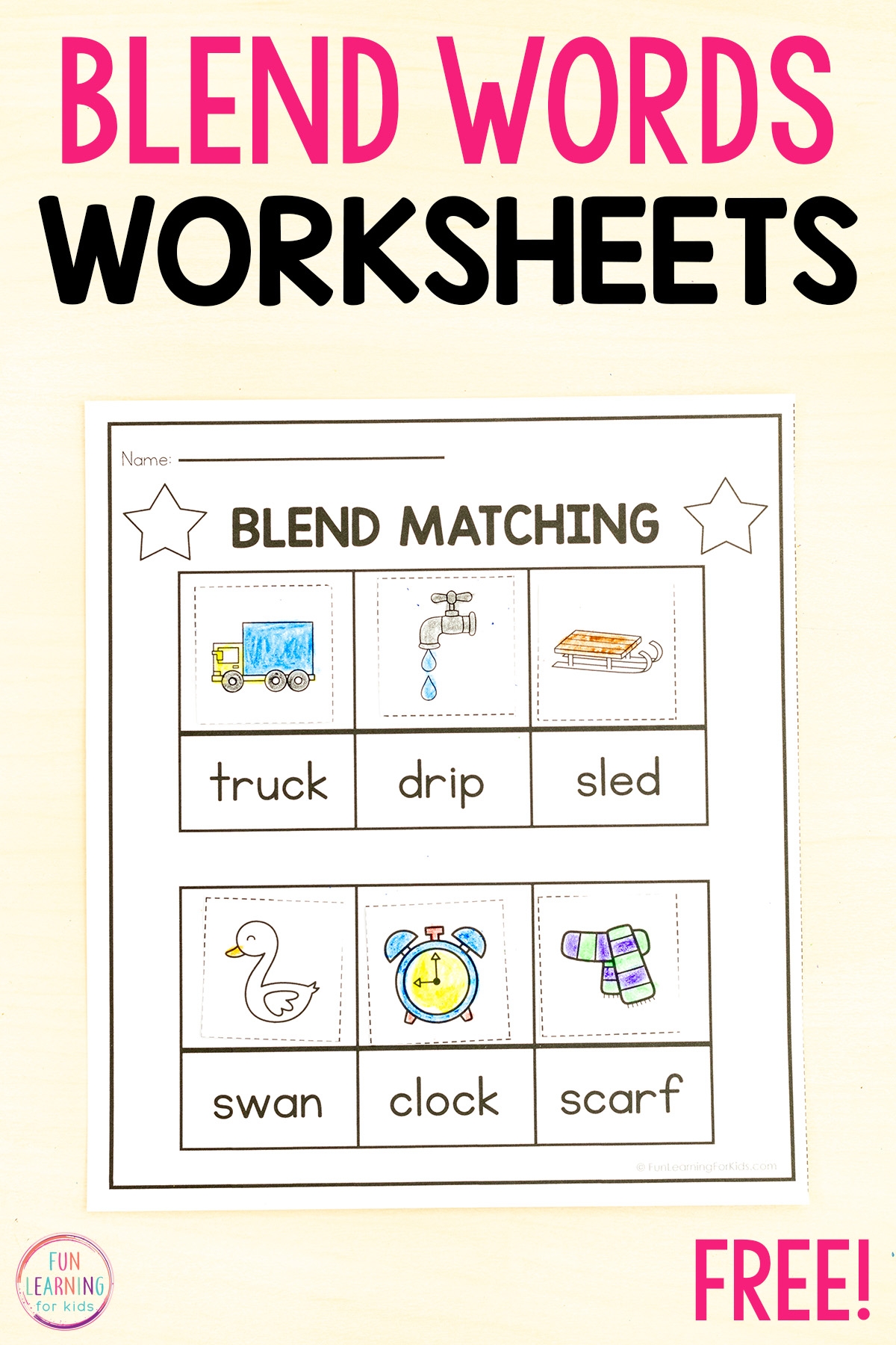 Free Printable Consonant Beginningblends Worksheets